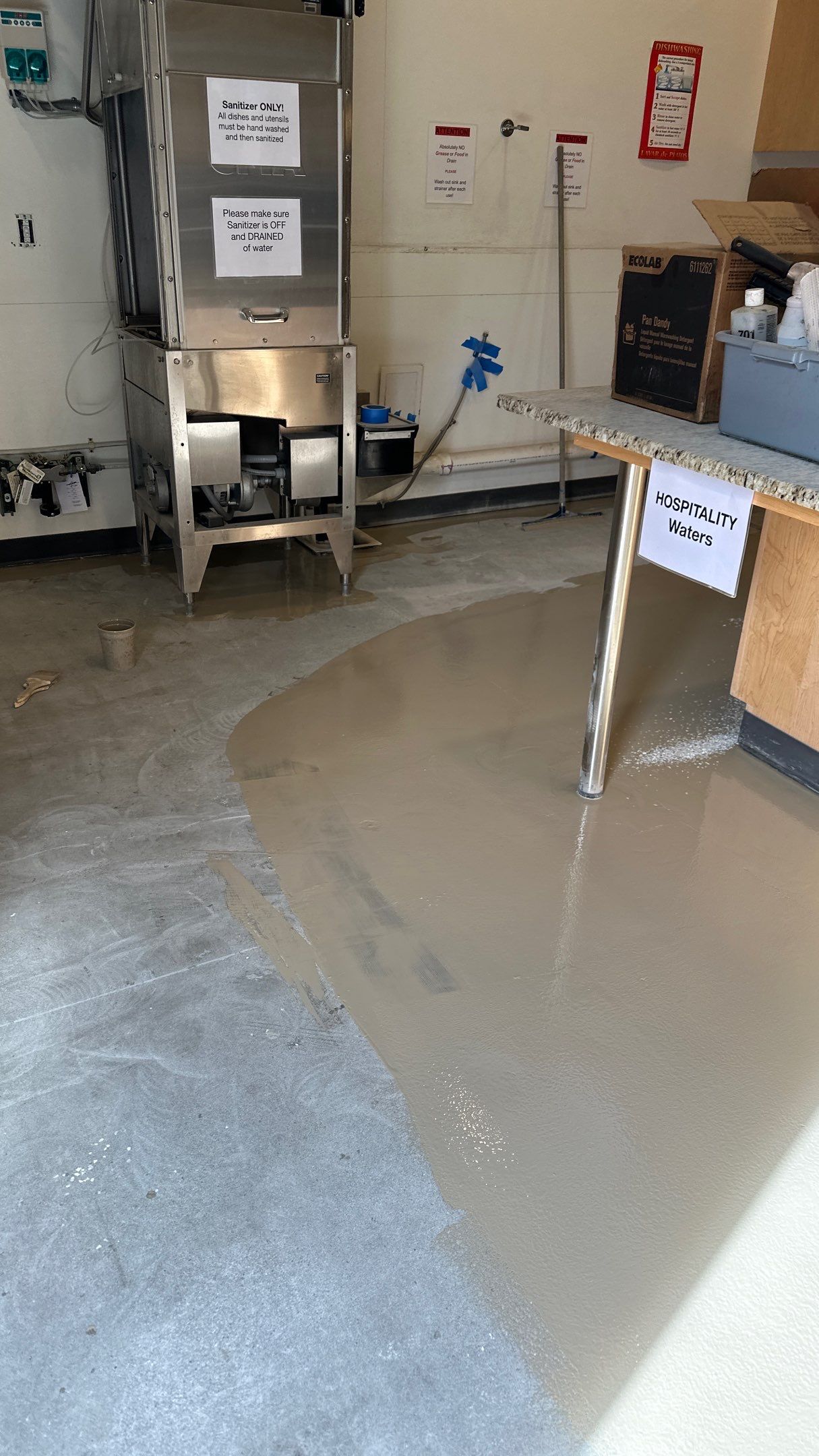 Commercial Kitchen Floor Transformation using Mt Everest by Croc Coatings, LLC