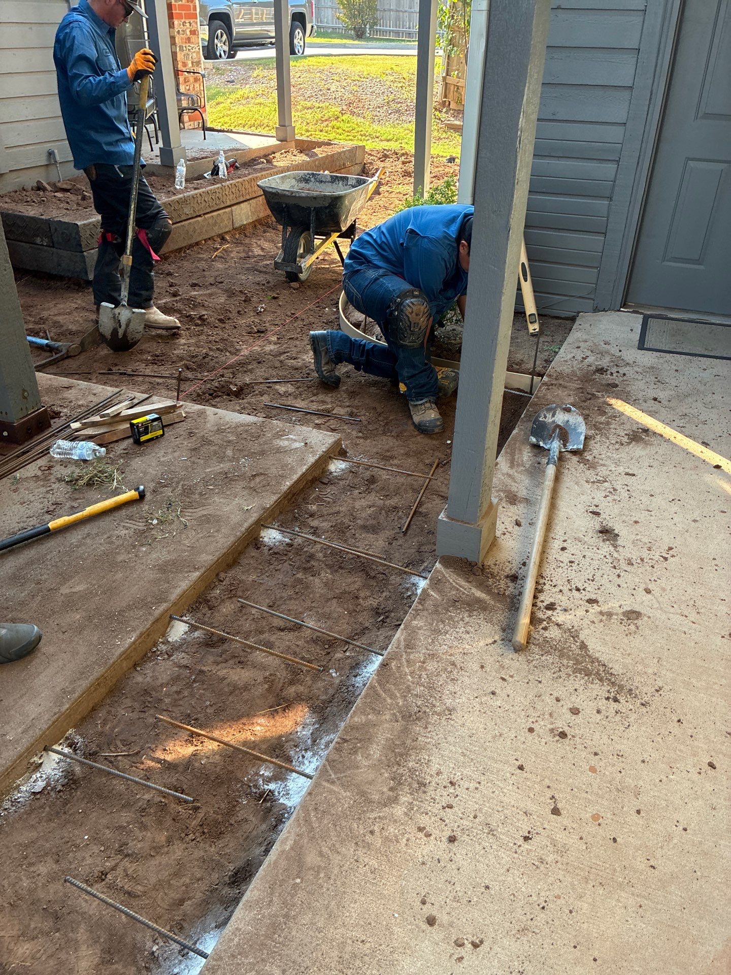 Landscape and concrete work by Clays Services Inc