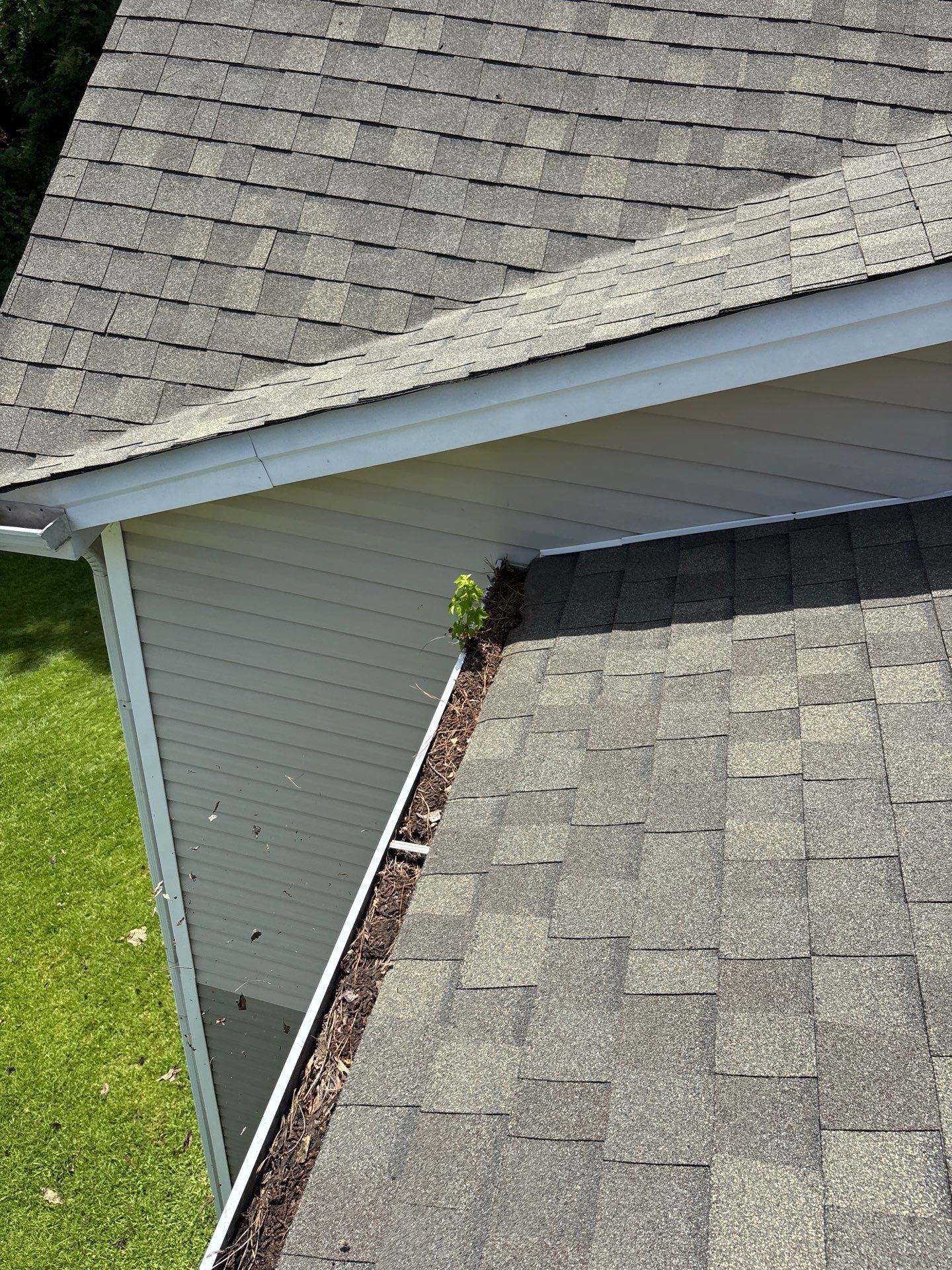 HOA gutter cleaning before