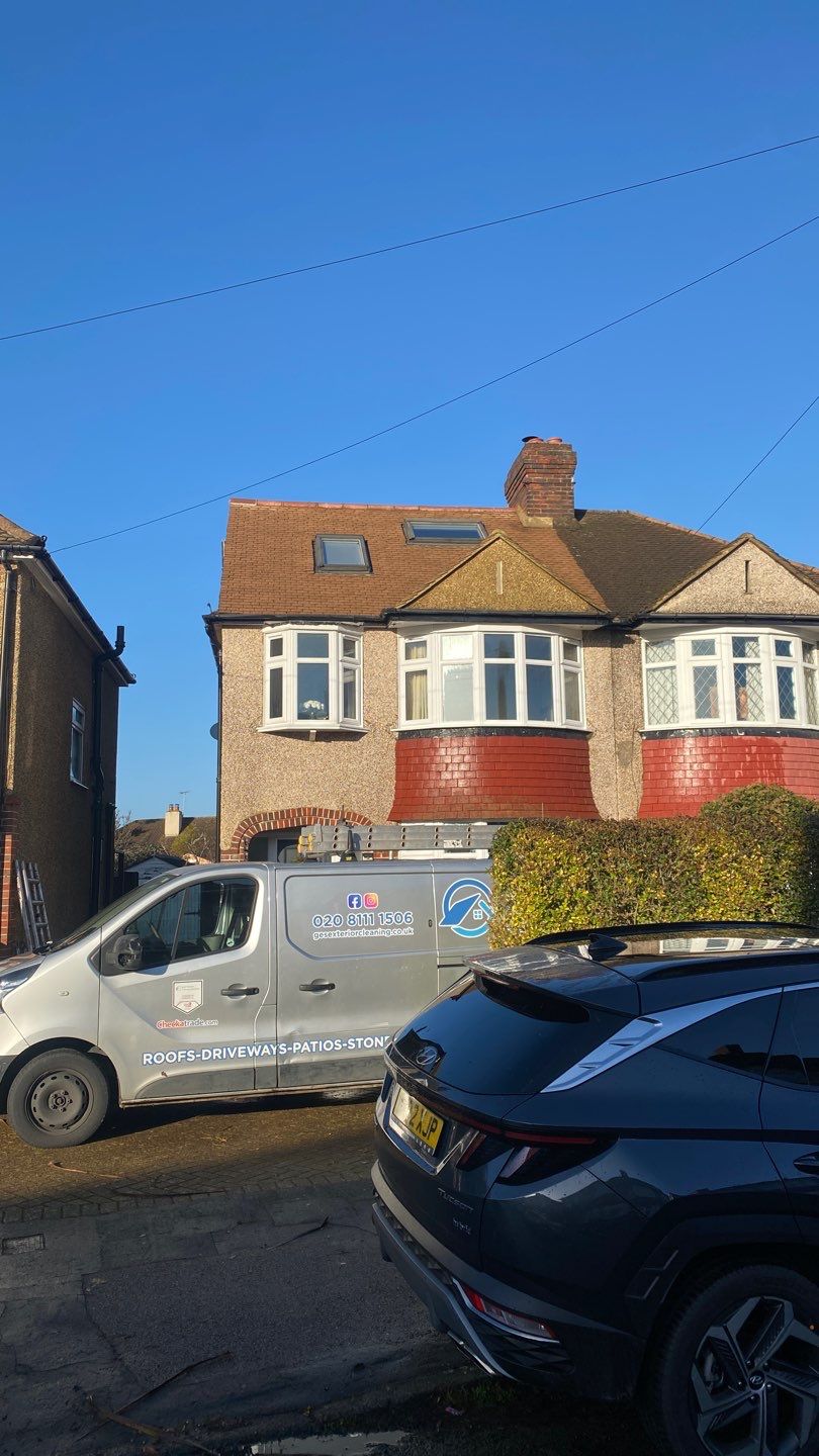 Roof Clean  - Moss Removal - Gutter Clean using Honda 15lpm Low Pressure Washing Machine by Ges Exterior Cleaning ltd