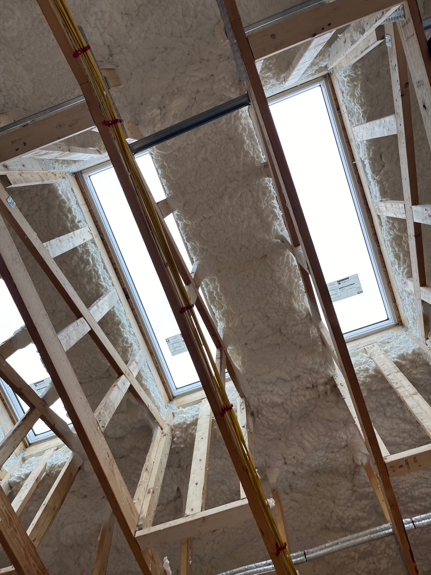 New Construction using open cell spray foam by NYS Foam & Energy