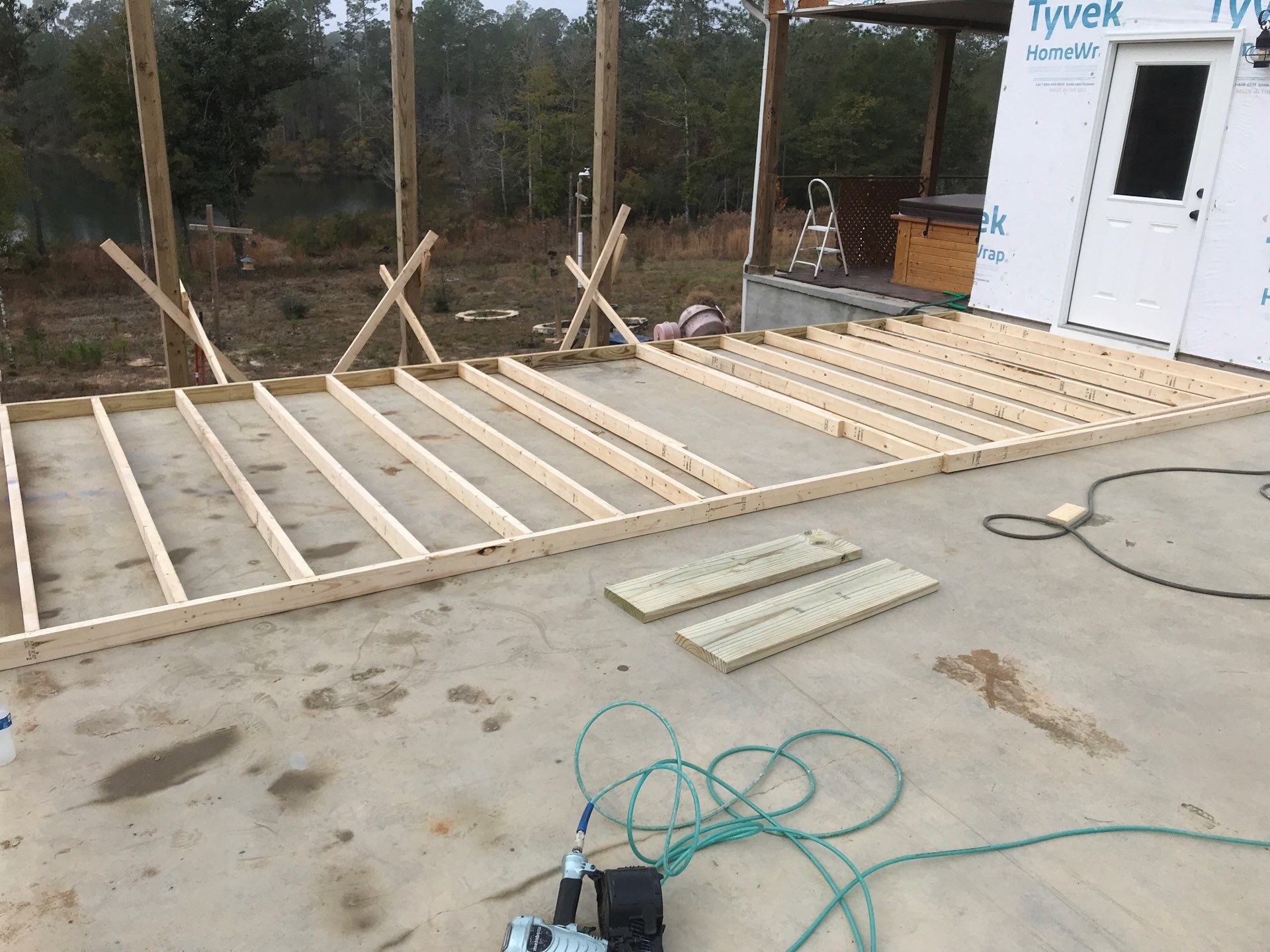 Garage Addition with power  by JB's Contracting and Maintenance LLC