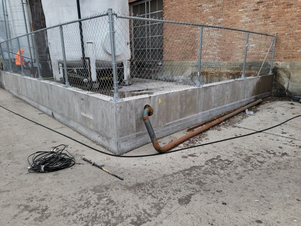 commercial pressure washing using Hot water by Northern Power Washing LLC.