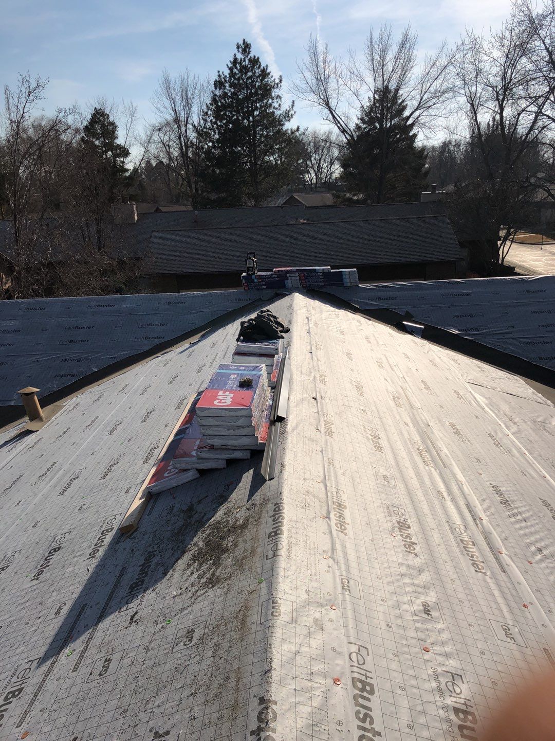 Storm Damaged Roof using GAF Timberline HDZ - Lifetime Shingle by The Roof Doctor