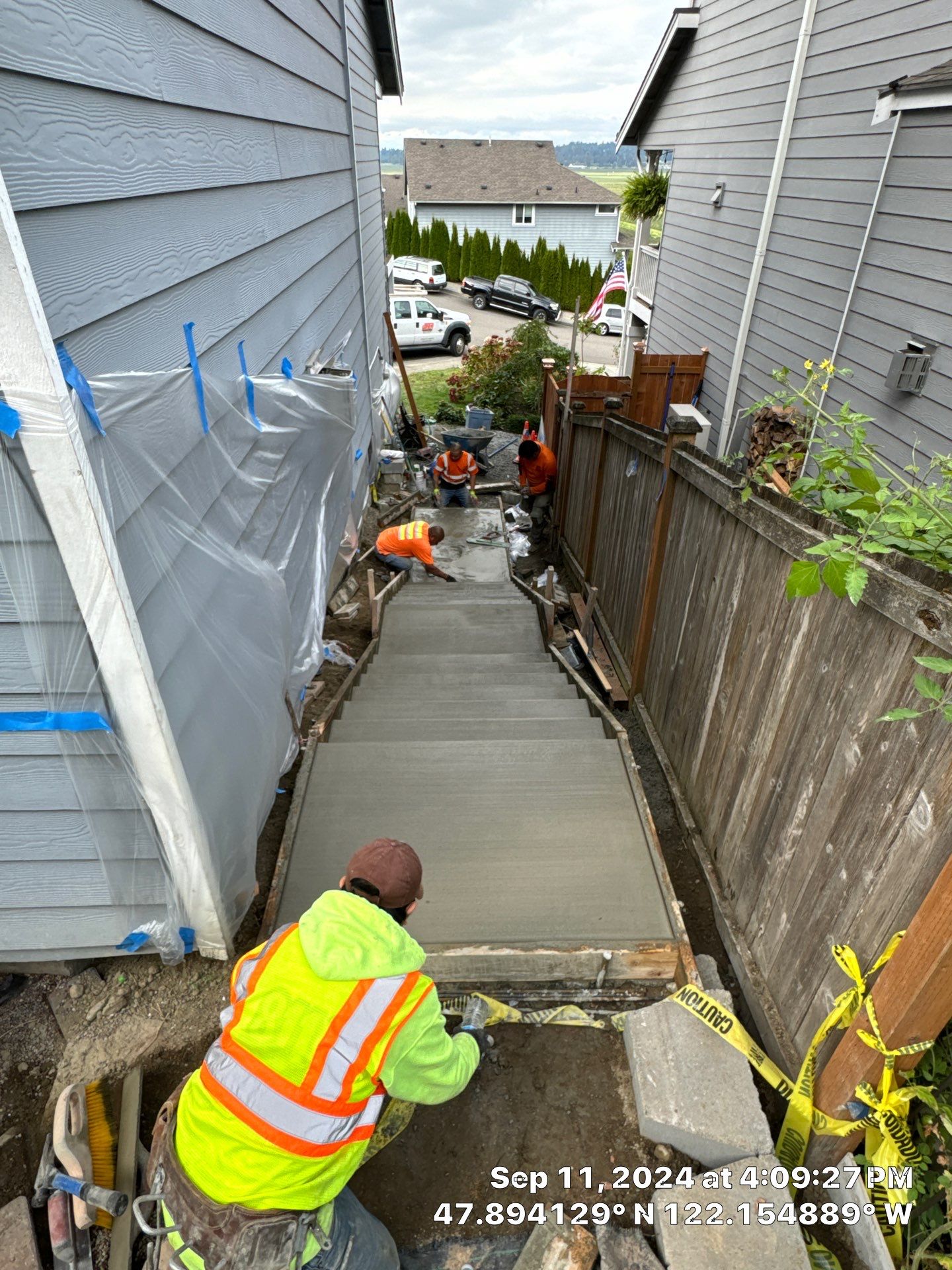 Jireh Outdoor Projects | Concrete Stair Repair and Retaining Wall by Jireh Asphalt & Concrete Inc 