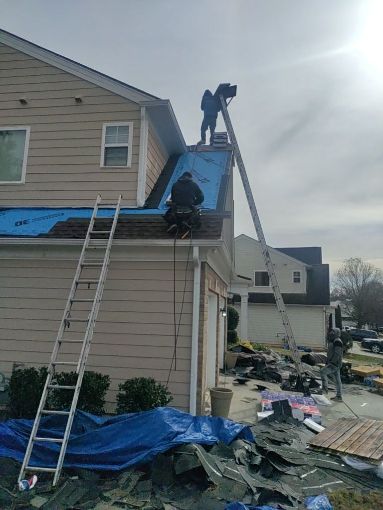 Residential Roofing Installation using Timberline HDZ Hickory  by Inspector Roofing and Restoration