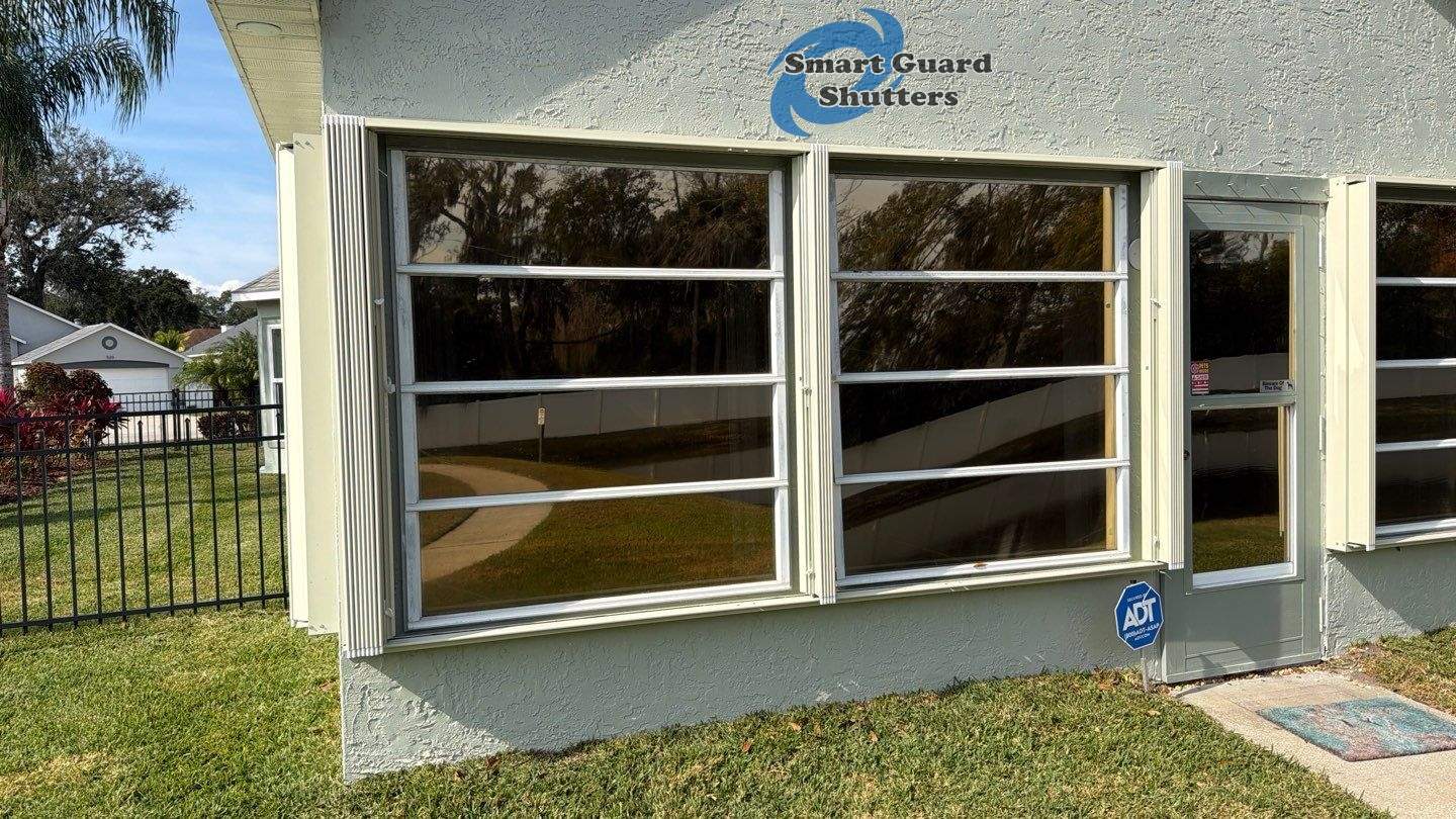 Accordions in Ivory by Smart Guard Shutters