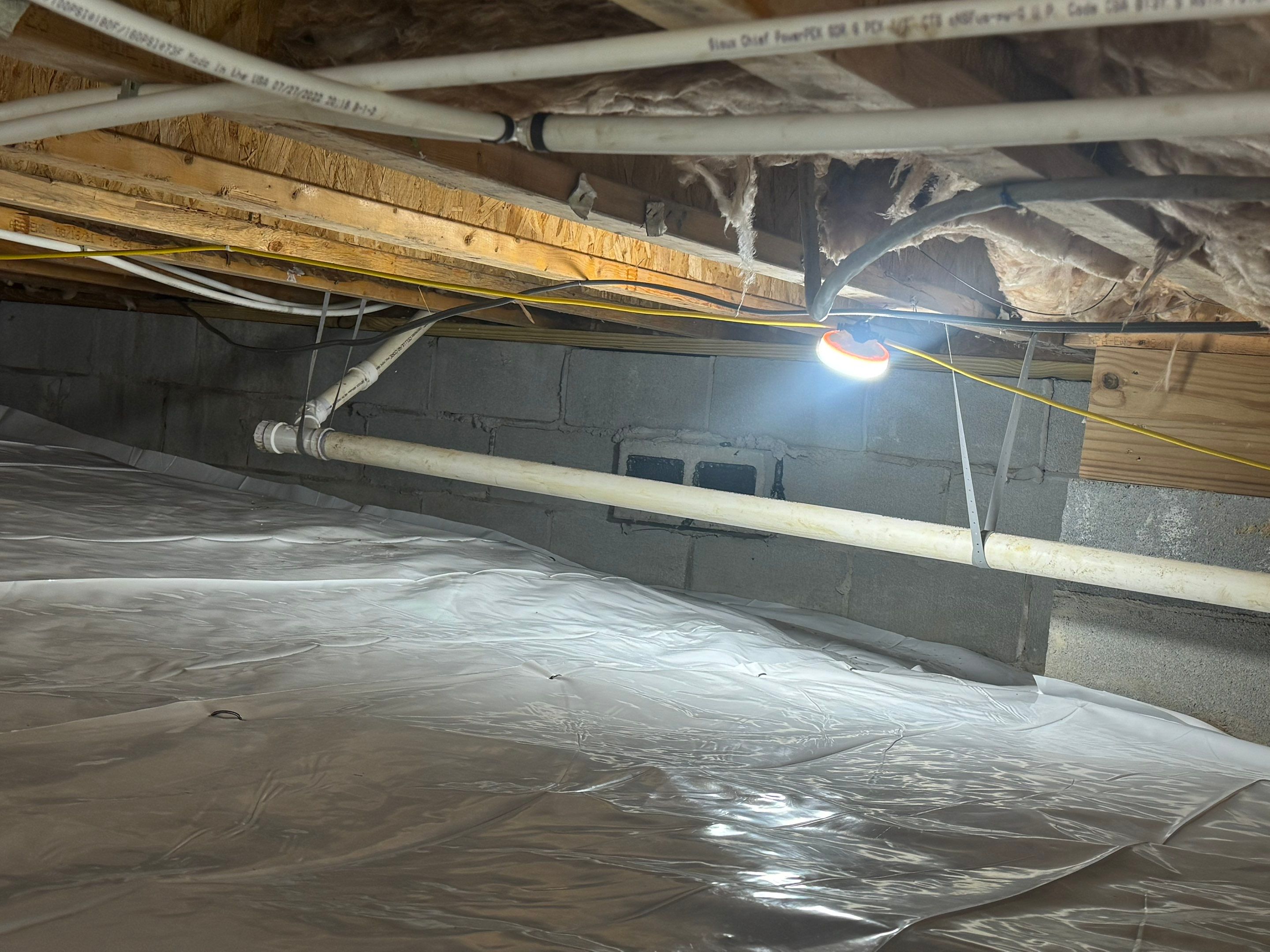 Project in Franklin by Patriot Crawl Space Repairs