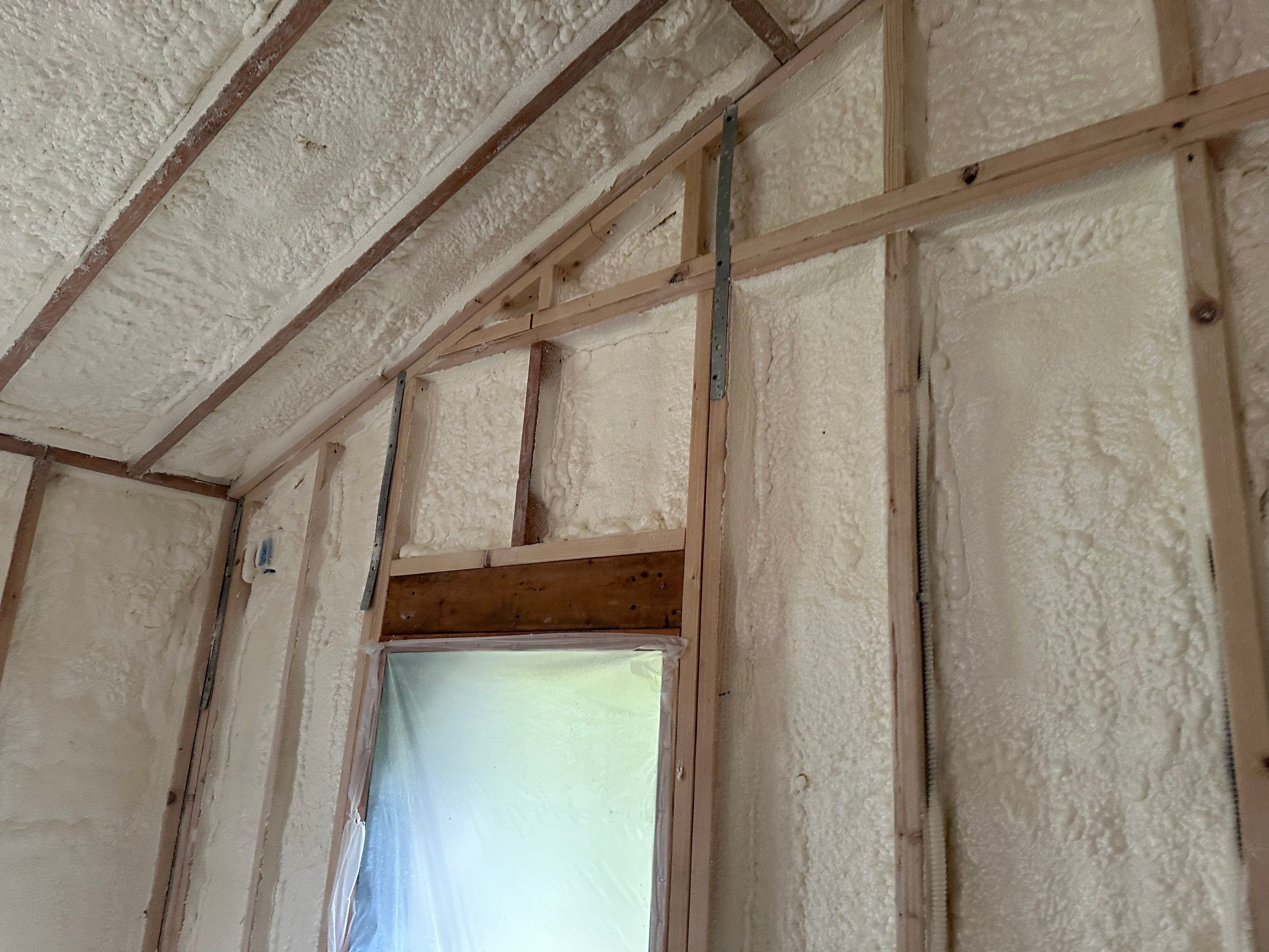 Attic Insulation using Closed Cell Spray Foam by NYS Foam & Energy