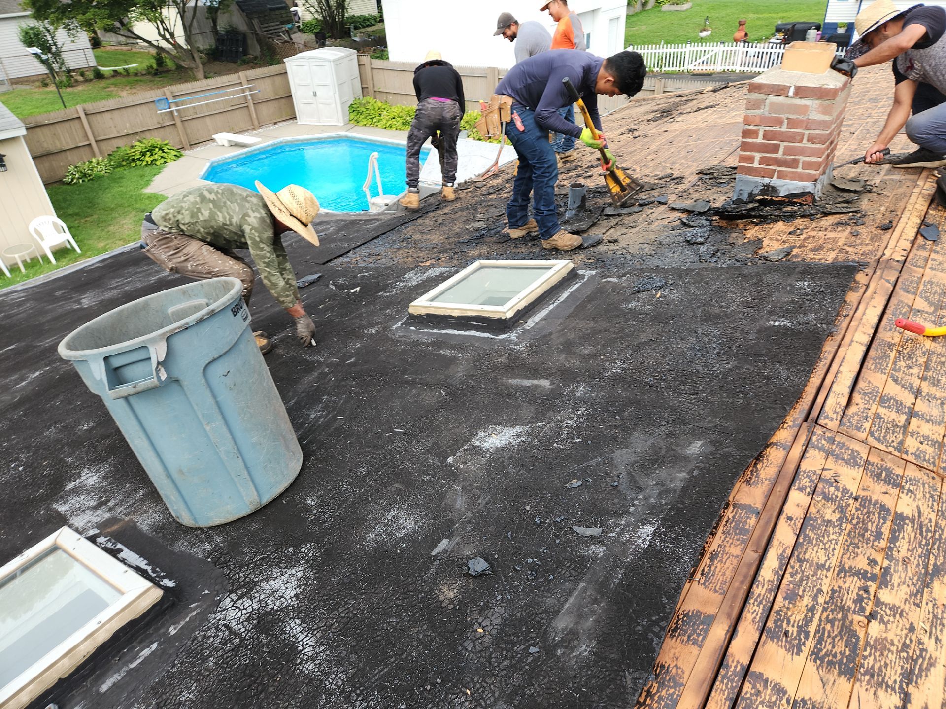 Residential Roofing Installation using Owens Corning TruDefinition Duration AR - Estate Gray by A Plus Exterior