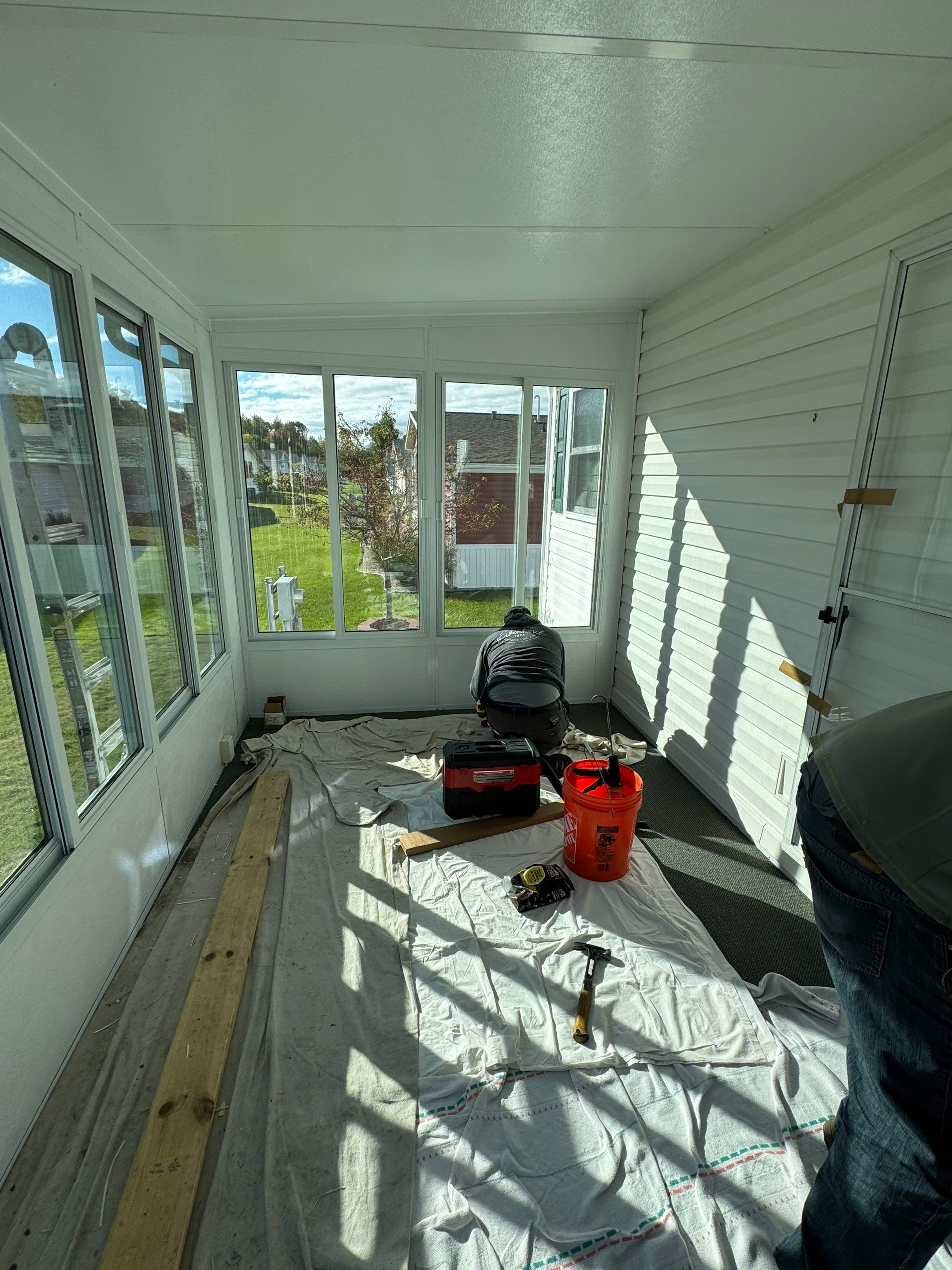 Sunroom Rebuild by Property Revolution 