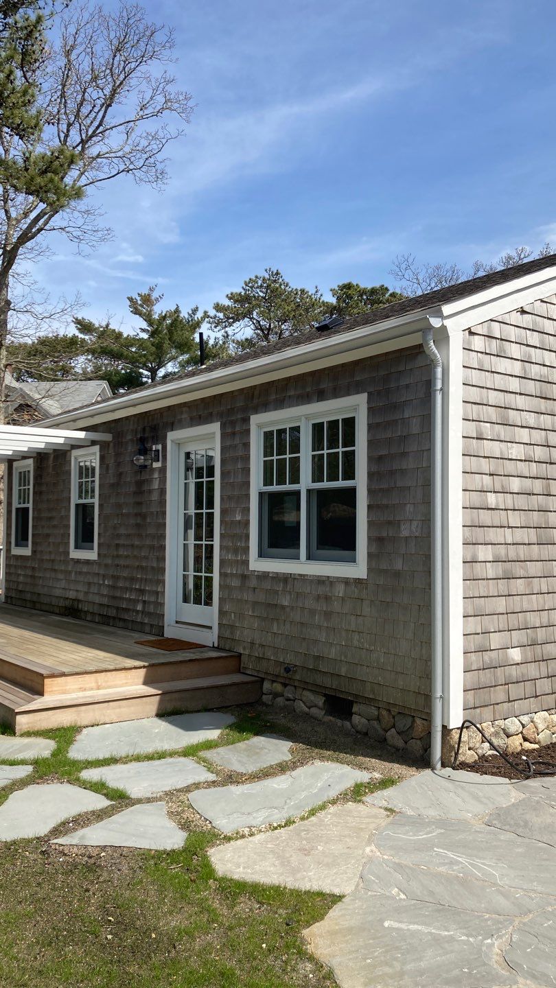 Gutter Installation using 6" Half Round Galvalume Gutter by Gutter Pro Enterprises