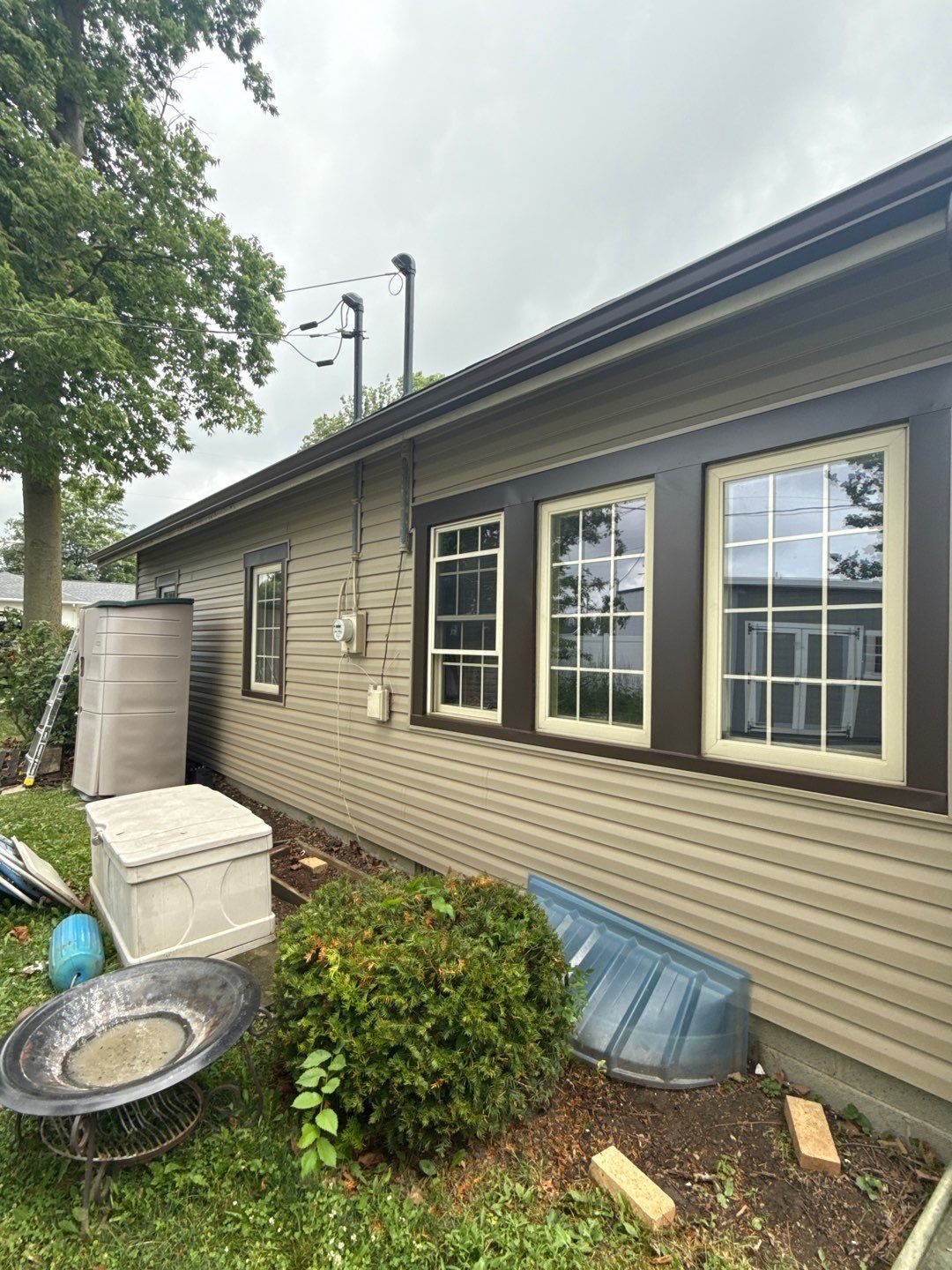 Roof/Siding/Gutter installation using GAF Timberline HDZ Barkwood by Nitro Roofing and Construction