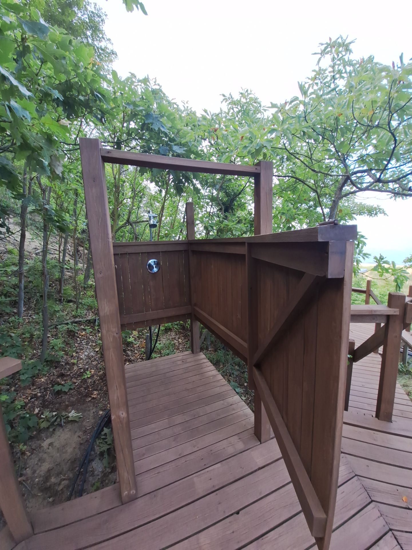Lakefront Deck Pressure Washing, Exterior Wood Staining, and Painting in West Olive MI by Gordon Painting