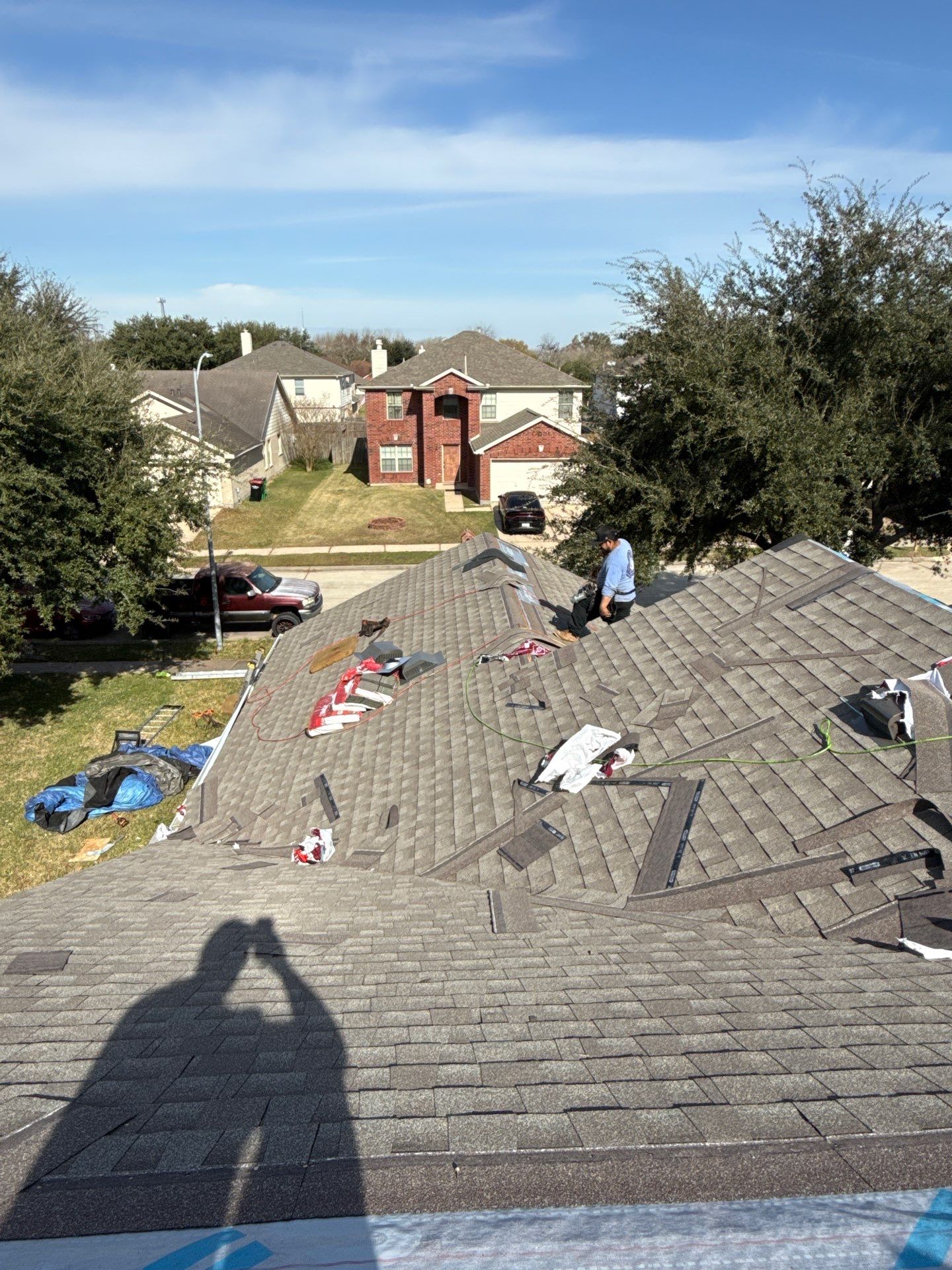 Residential Roof Replacement using GAF NATURAL SHADOW - WEATHERED WOOD by Elite Roofing LLC