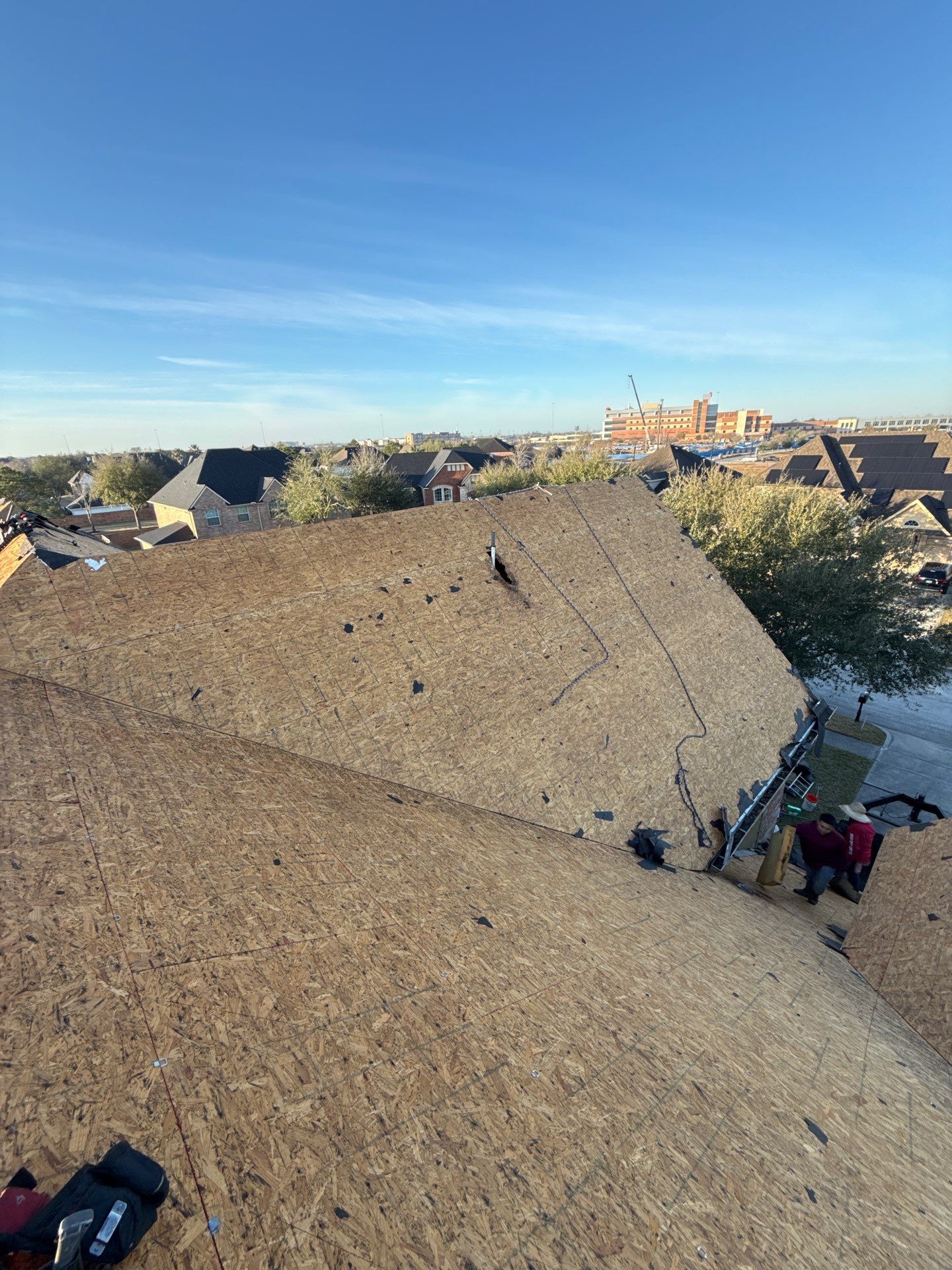Residential Roof Replacement using GAF HDZ - Charcoal shingles by Elite Roofing LLC