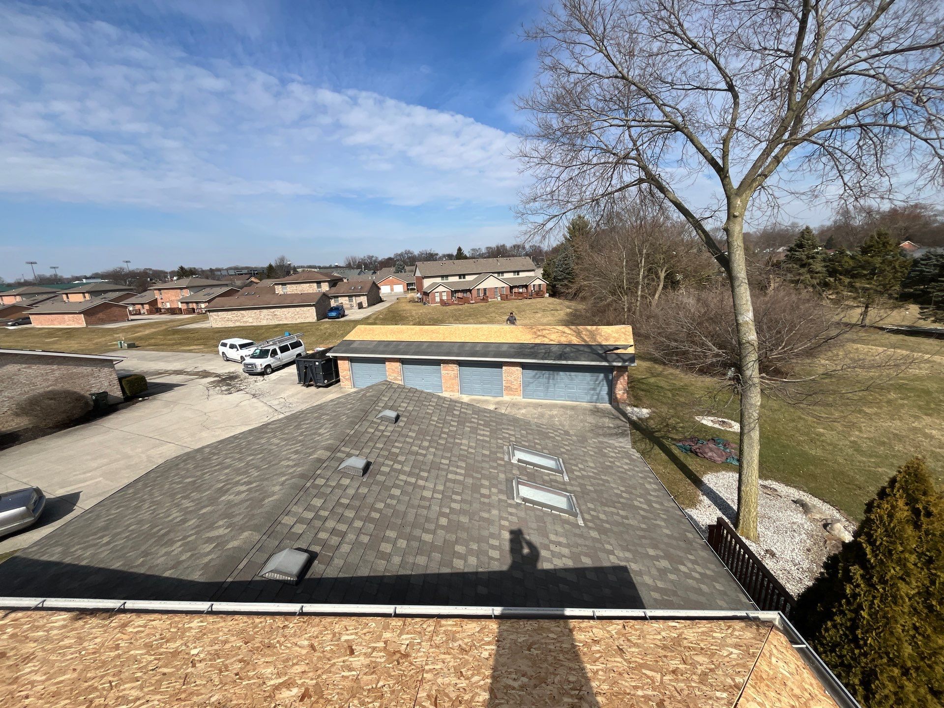 Residential Roofing Installation using GAF Timberline HDZ Weathered Wood by Nitro Roofing and Construction