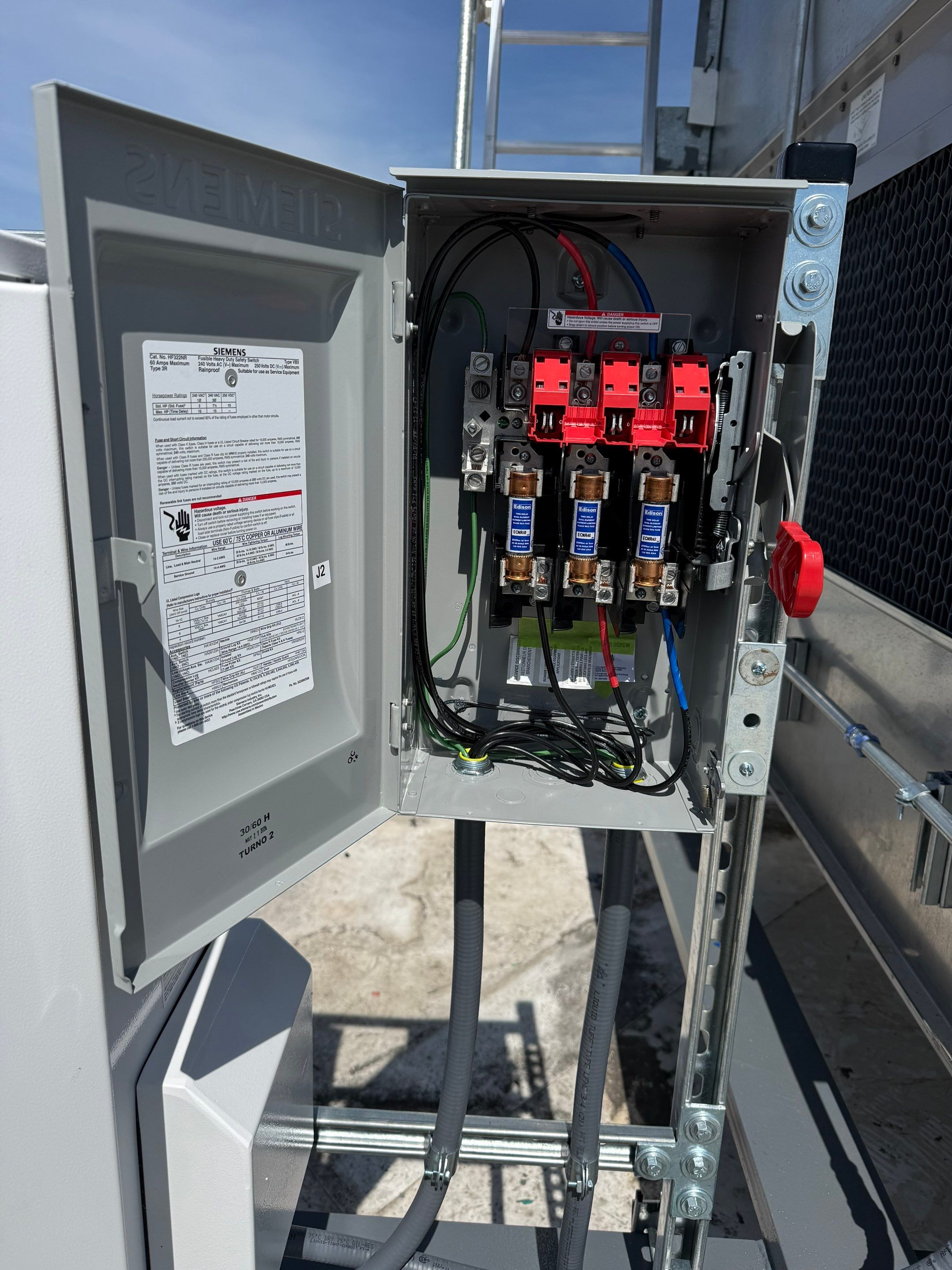 Electrical VFD installation for cooling tower at condominium in Falls Church. by Complete Tradesmen Services