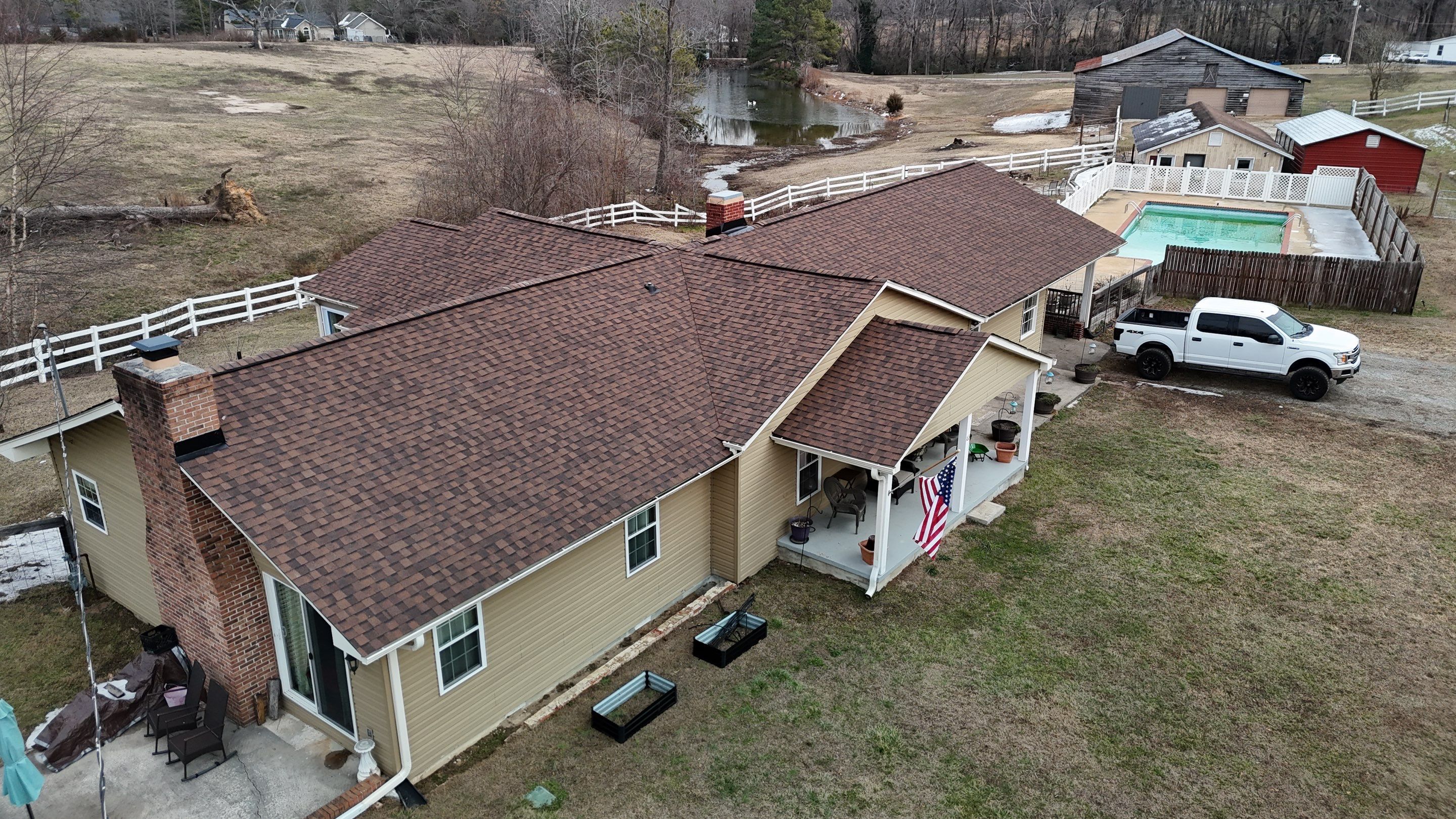 Roof Replacement in Liberty, SC | CertainTeed Landmark Burnt Sienna Architectural Shingles by Roofers LLC