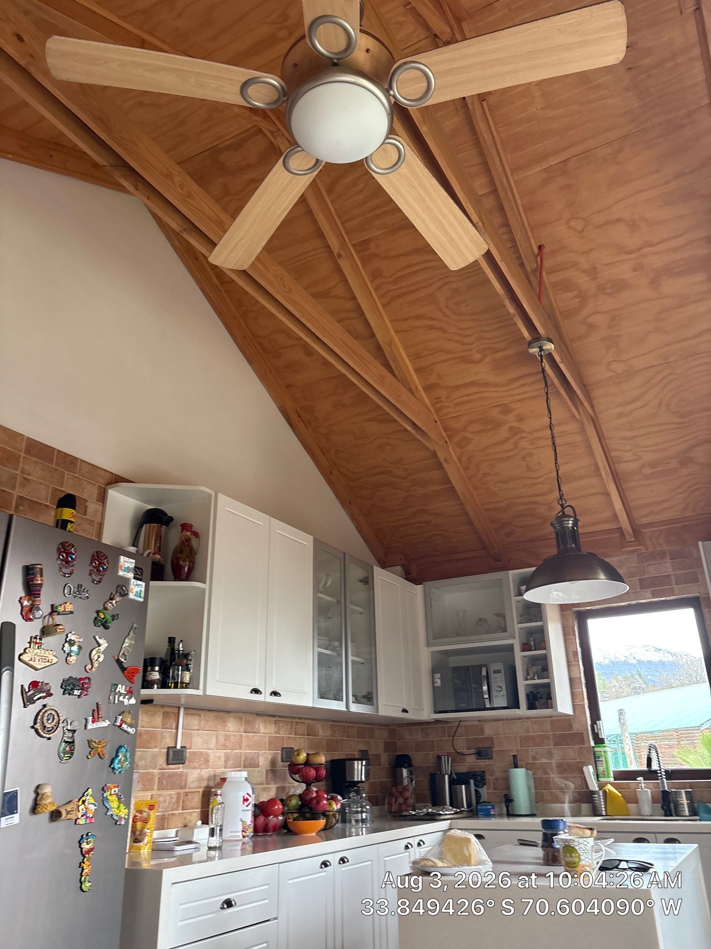 Modern Kitchen Remodel Featuring Vaulted Ceilings and White Shaker Cabinetry by CompanyCam Sales Demo