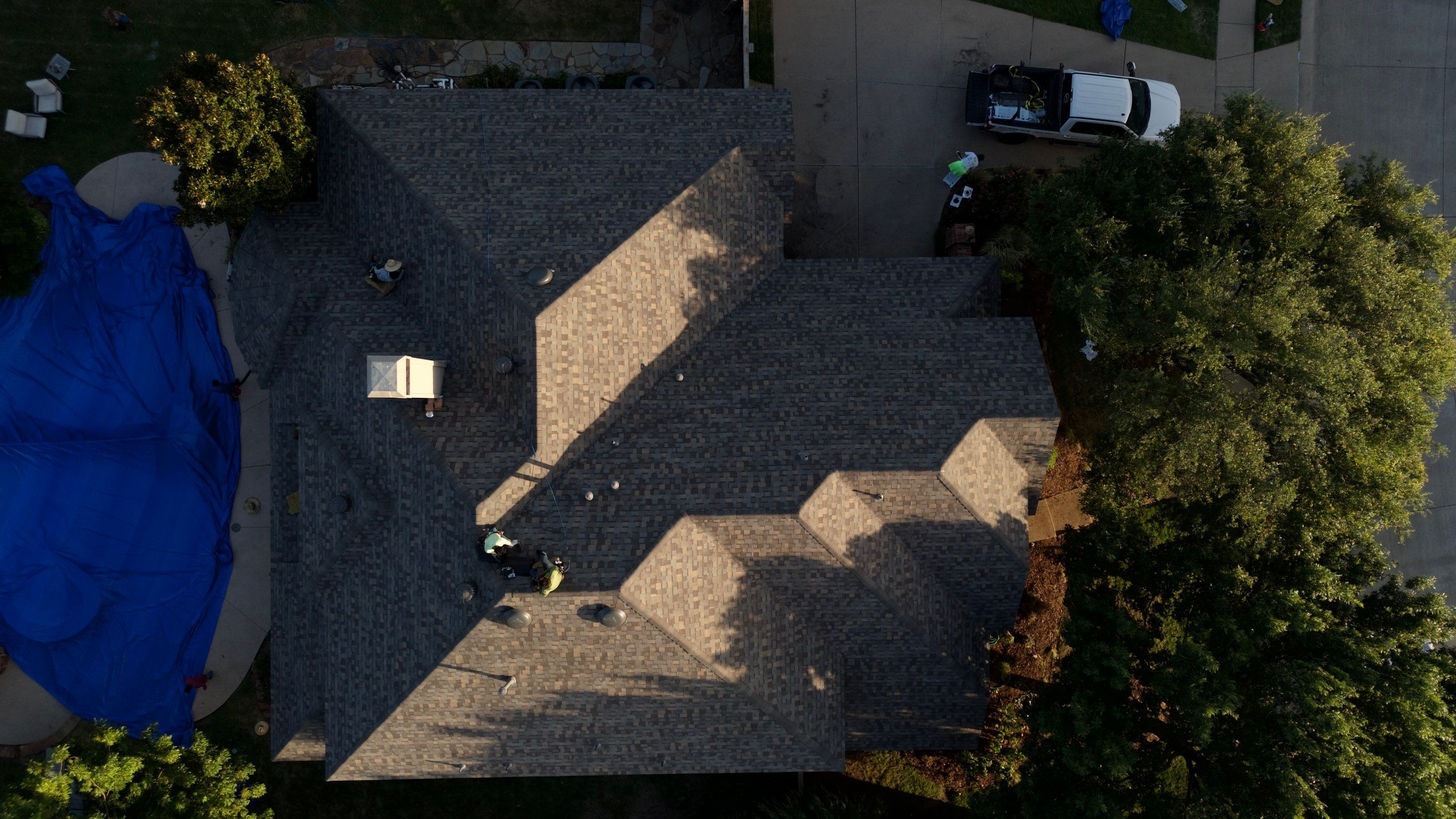 Residential Roof Repair using IKO Dynasty Class 3 Impact Resistant Shingles by Becker Roofing and Exteriors