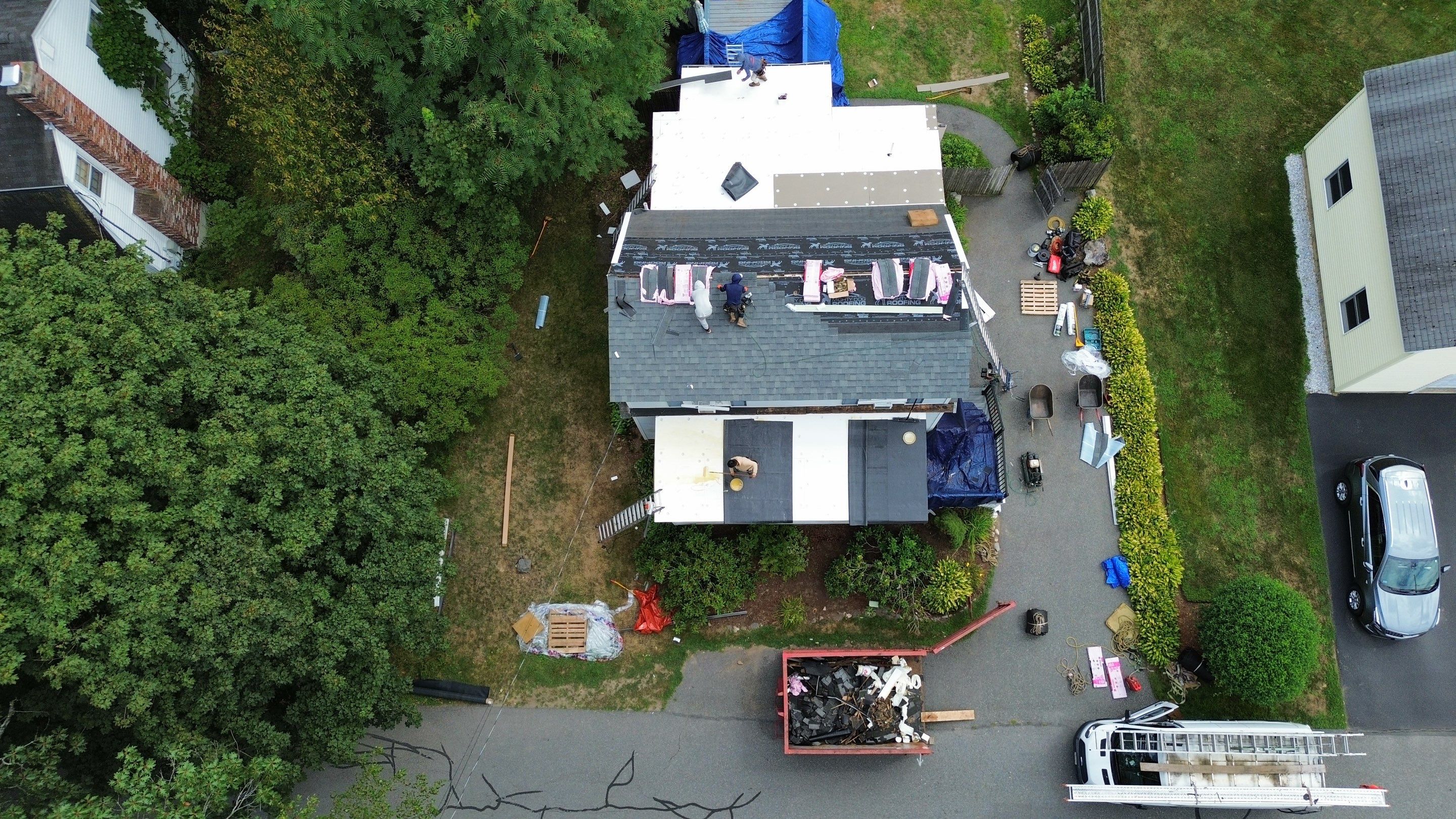 Roof Replacement & EPDM Flat Roof Installation, Billerica, MA by Mighty Dog Roofing of Greater Middlesex County