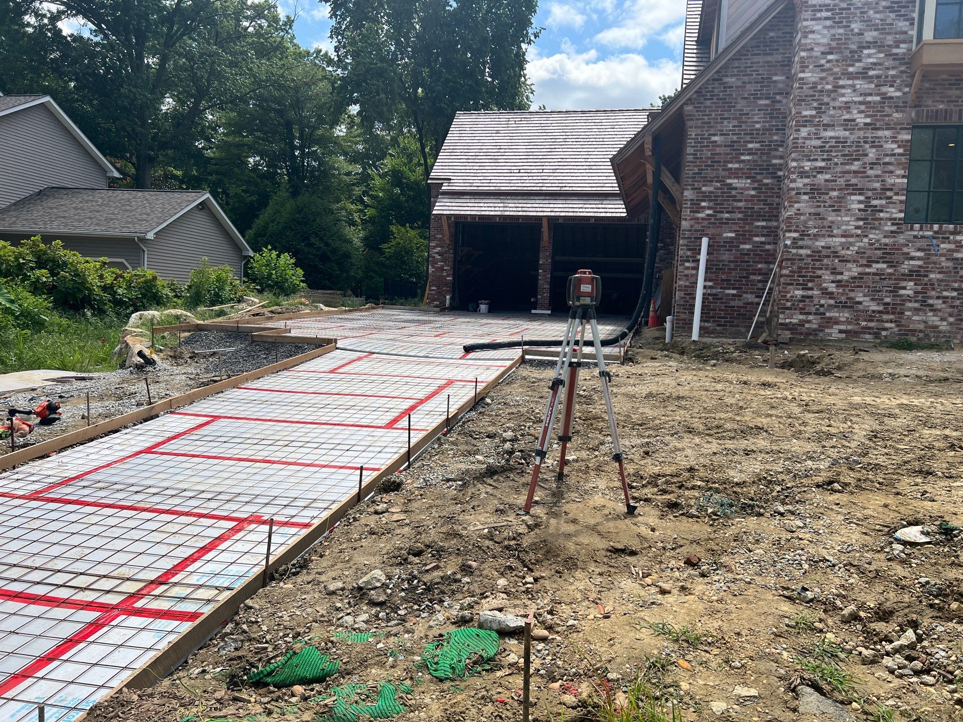 Exposed Aggregate Driveway in Haddonfield NJ by Architectural Concrete Design