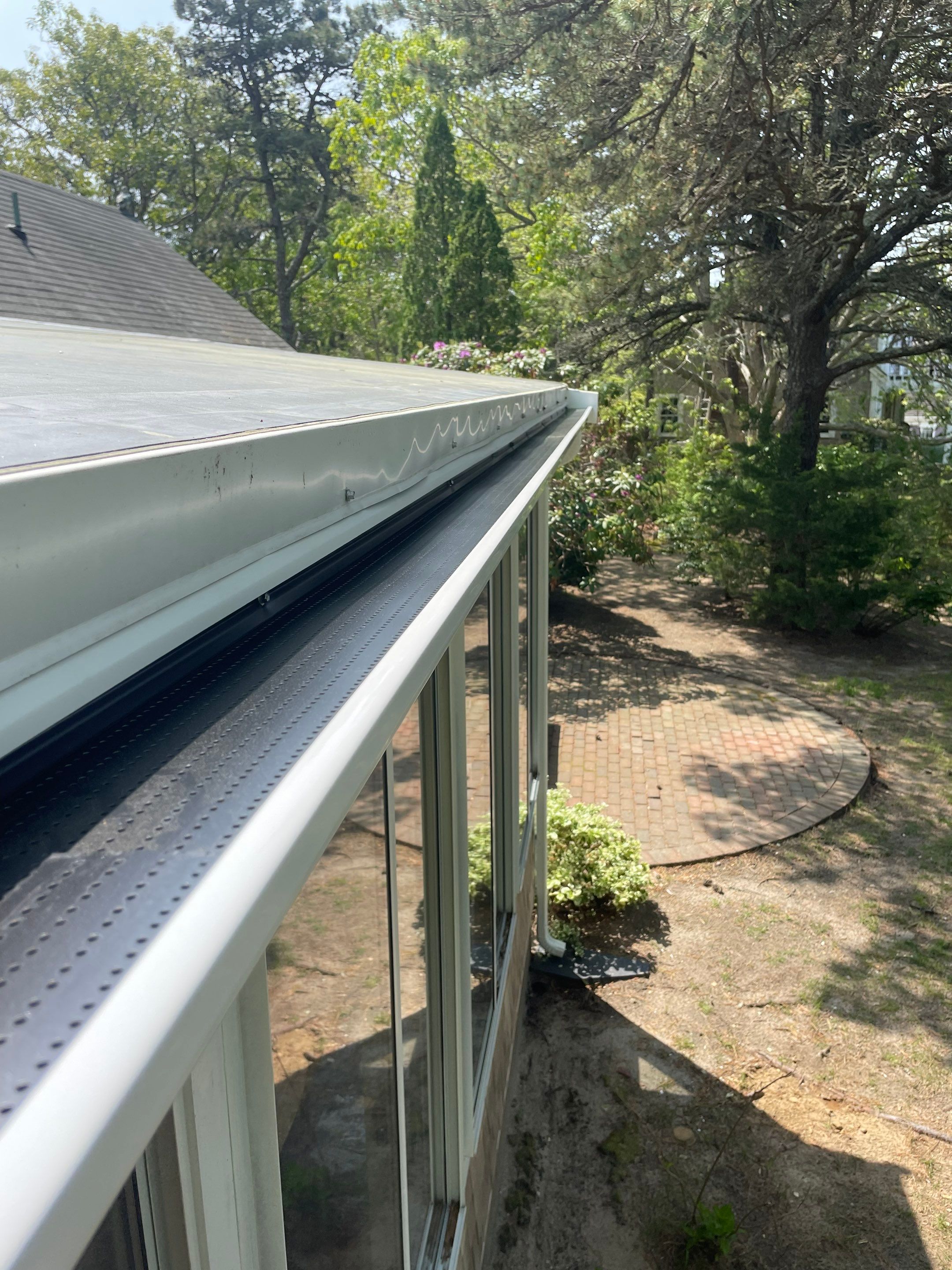 Gutter Installation using Double Pro Dual Screen Hanging System in Brewster, MA by Gutter Pro Enterprises
