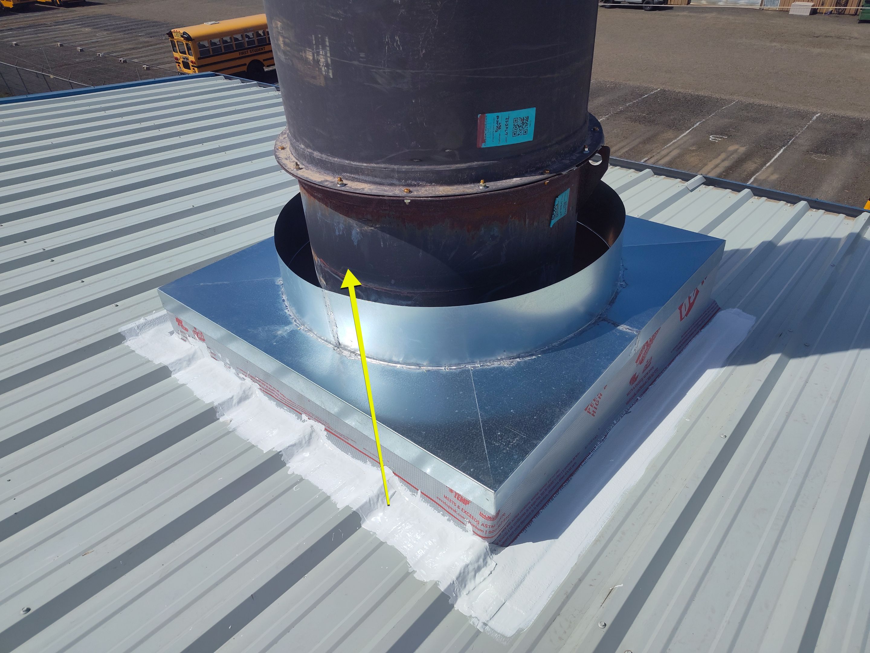 Installing New Curbs on a Metal Roof for new equipment by BEST Roofing & Waterproofing