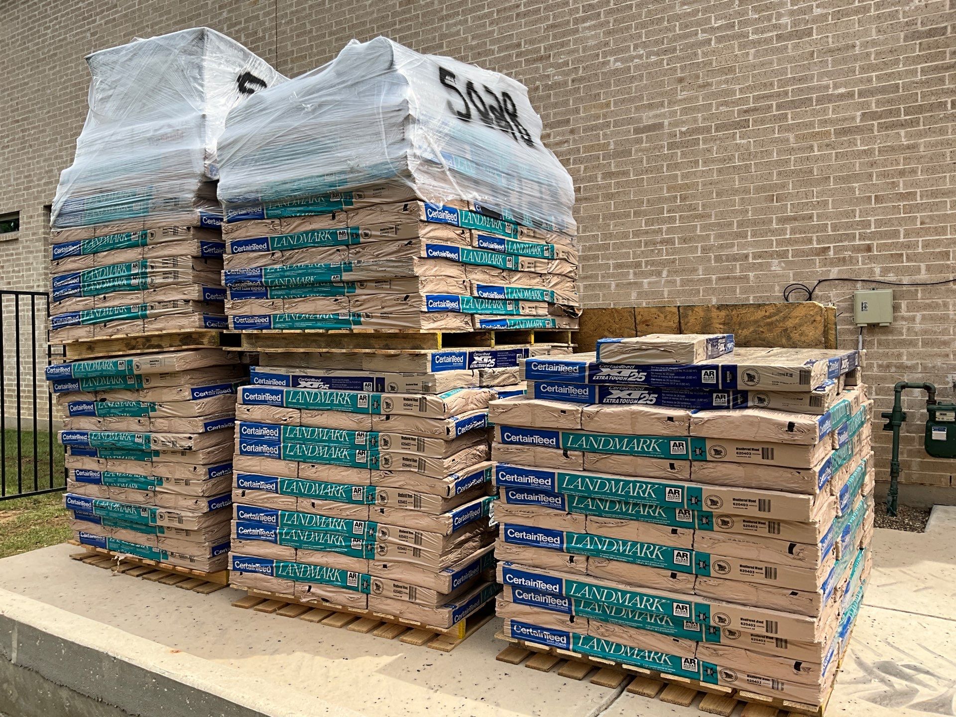 Insurance Claim Roof and Gutters using Certainteed Landmark Weathered Wood by Tex-Line Roofing