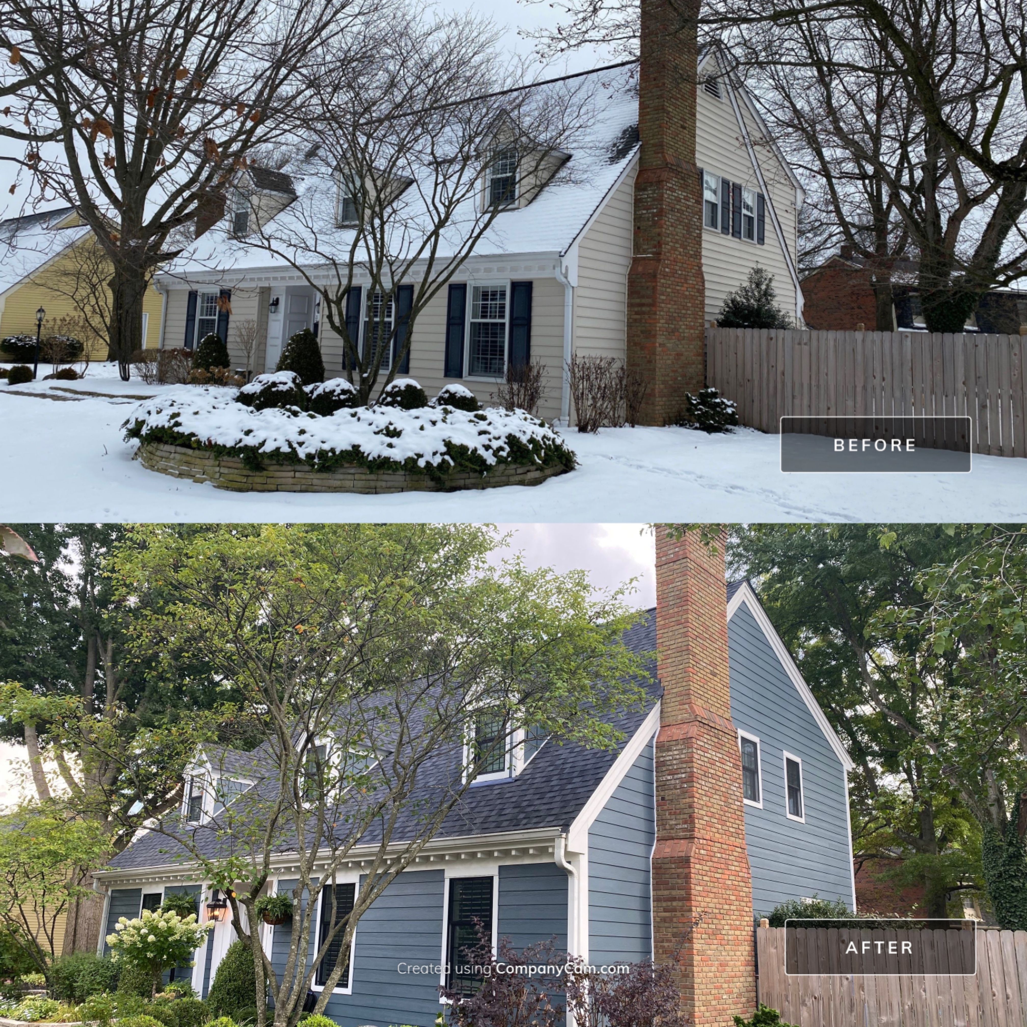 Residential Roofing Installation using James Hardie Fiber Cement Lap Siding and Certainteed Landmark Pro Shingles by Best Exteriors Inc