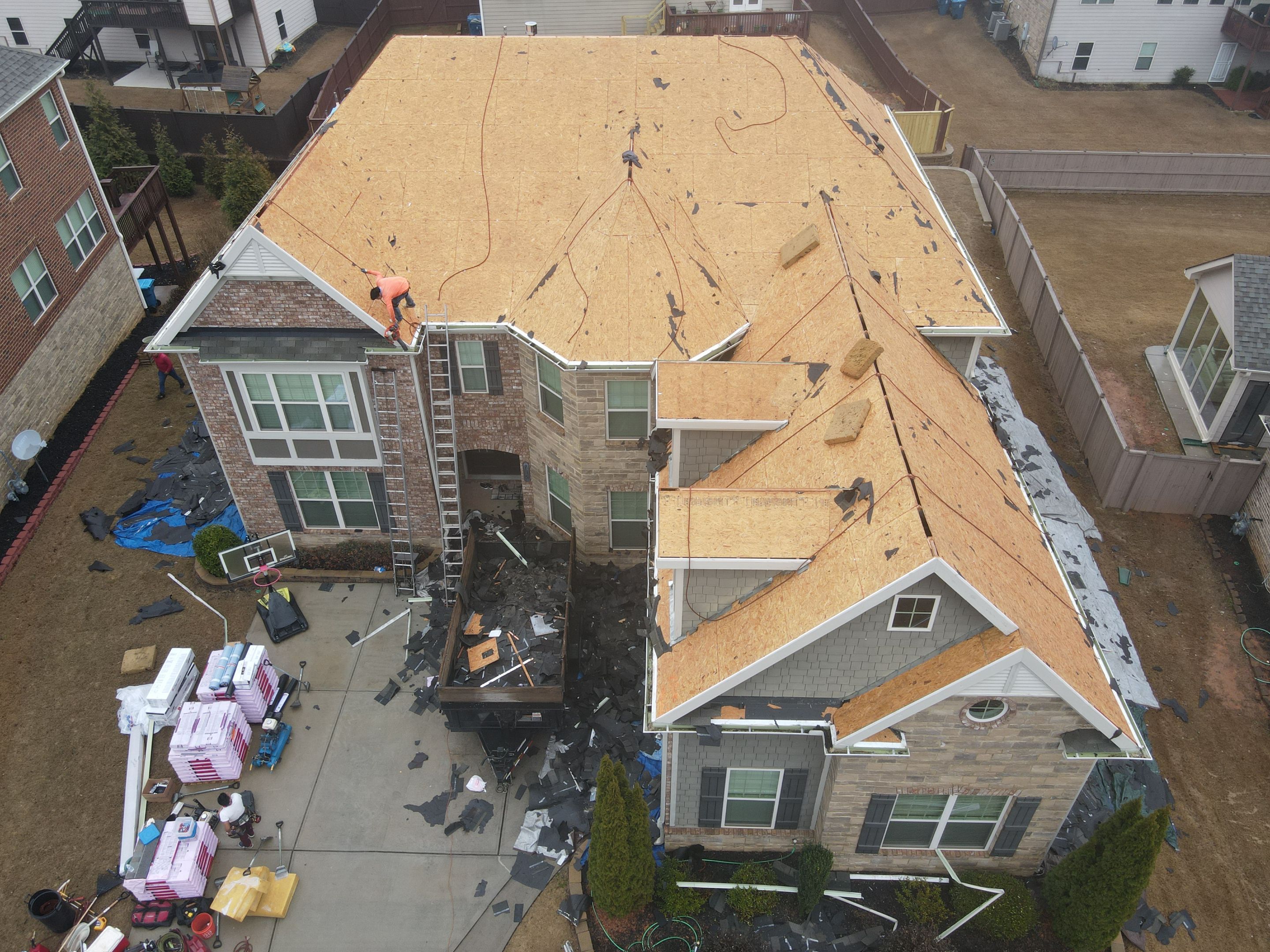 Residential Roofing Installation using Owens Corning by Inspector Roofing and Restoration