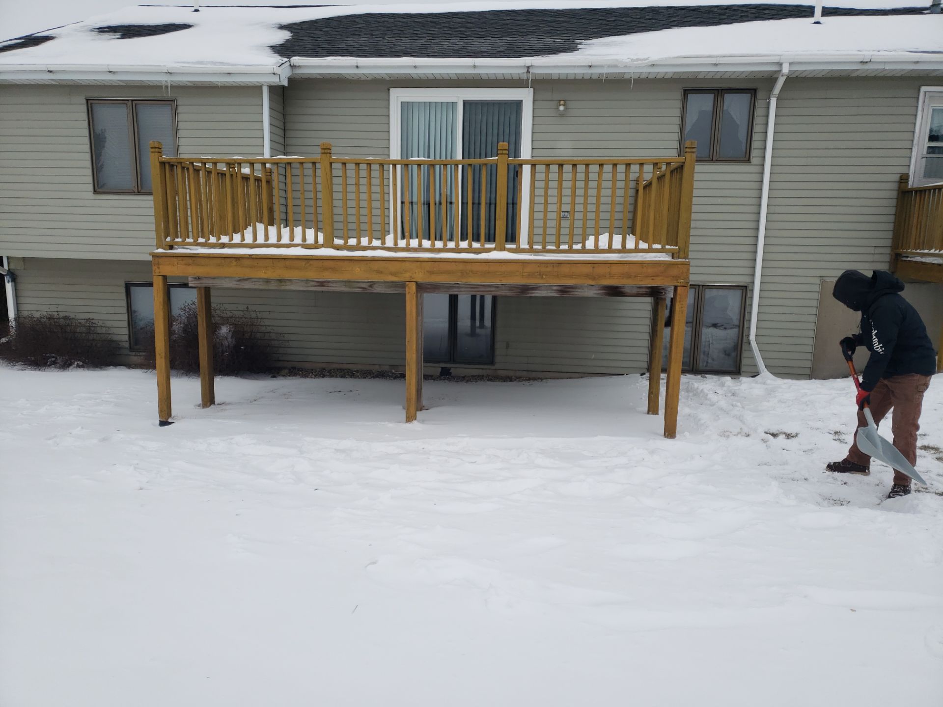 Deck Installation using Treated Lumber by Avalon Roofing and Exteriors