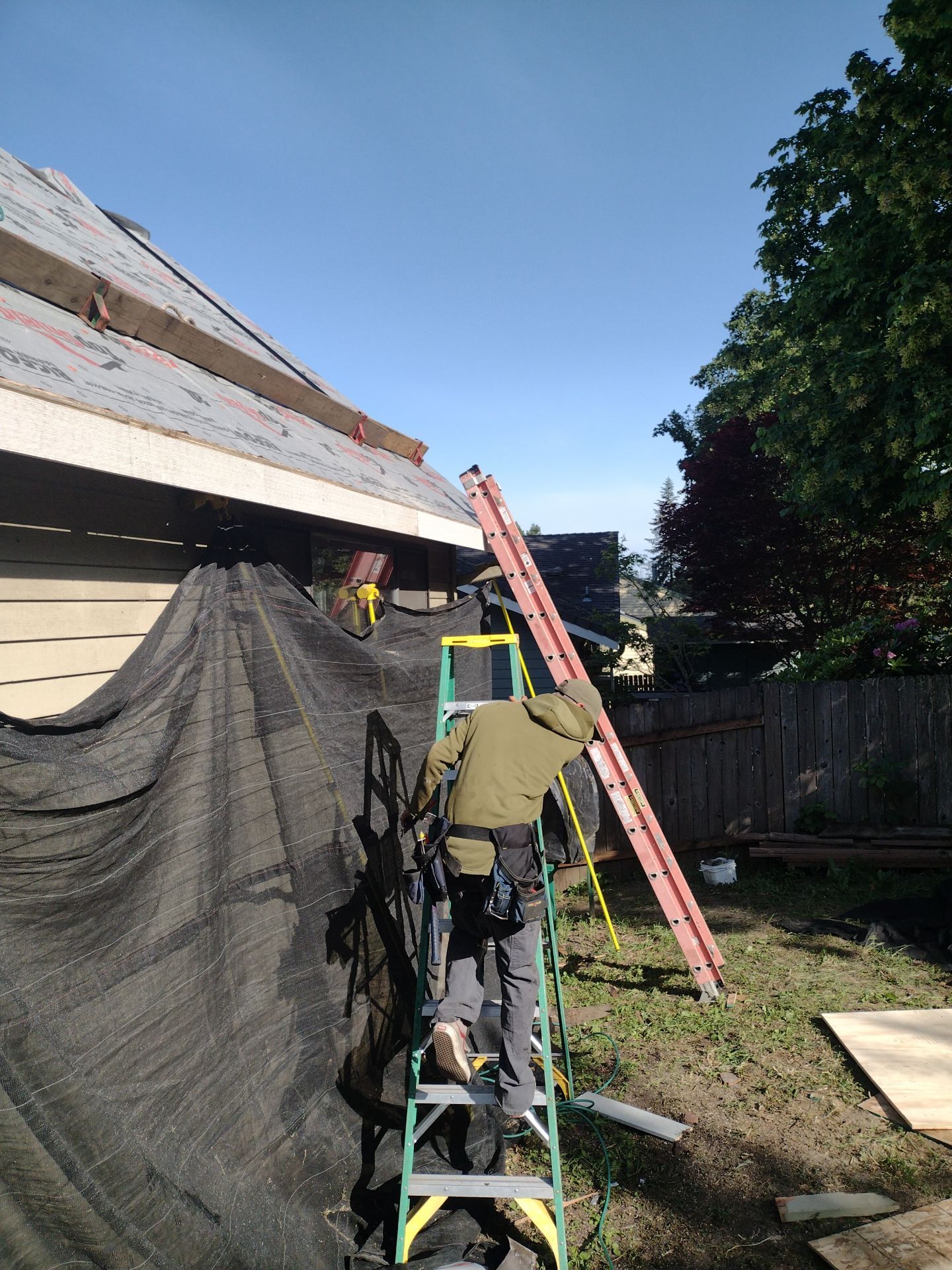 Residential Roofing Installation using IKO Dynasty (Color: Granite Black) by Orezona Building & Roofing Company, Inc.
