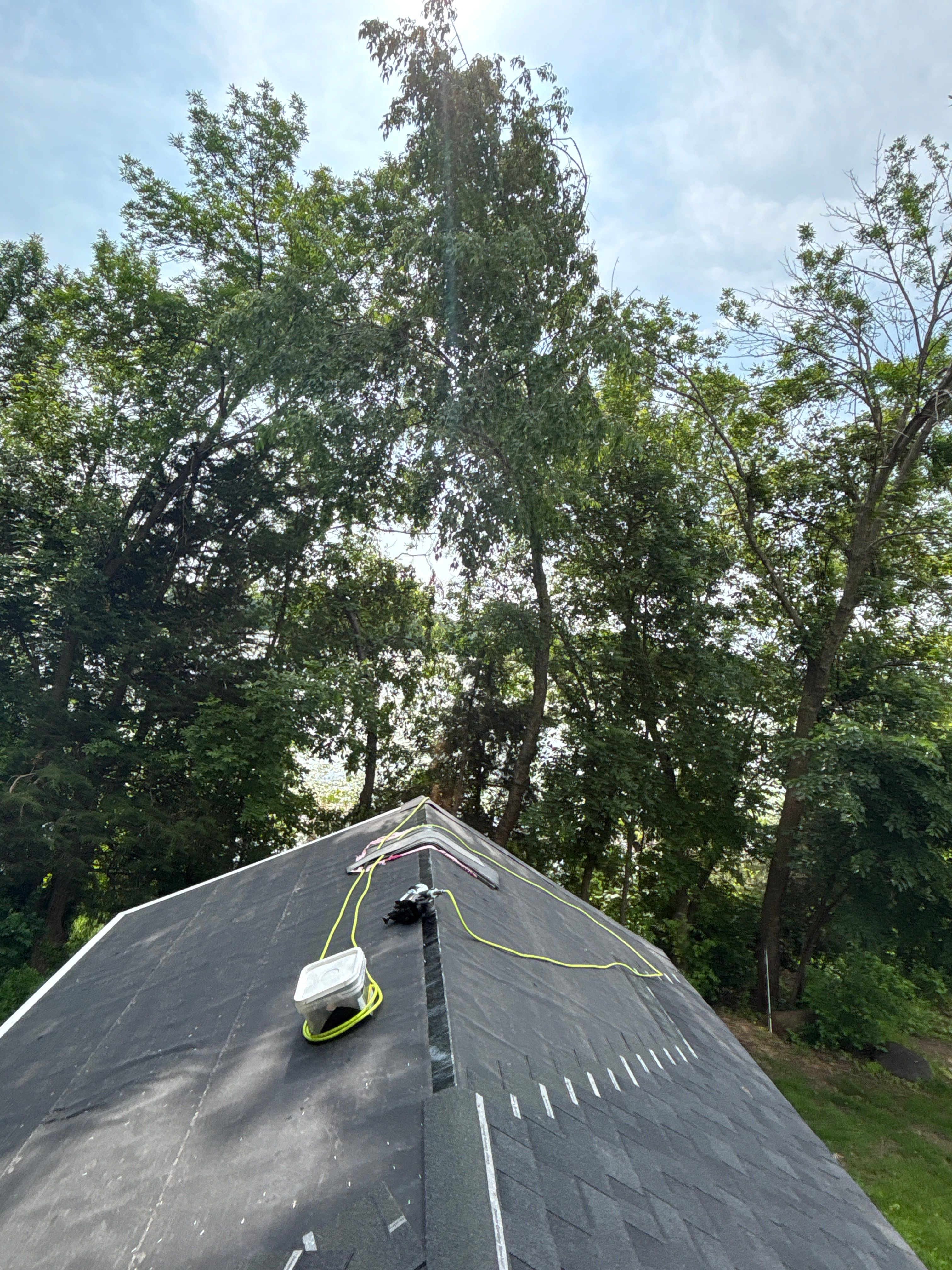 Roofing, Siding & Gutters on Shed Makeover by Next Level Seamless Gutters / Exteriors Inc.