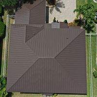 24ga 1" Nail-Strip Mansard Brown  by Total Roofing System The Metal Roof Experts