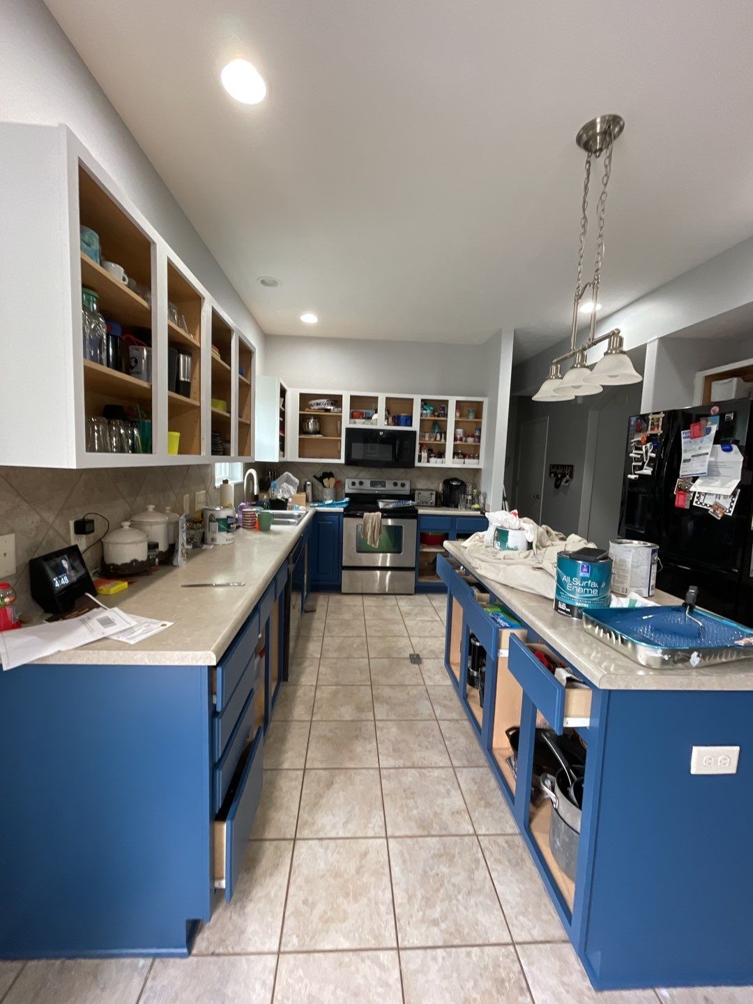Kitchen Remodel using Sherwin Williams paint by Lightning Exteriors
