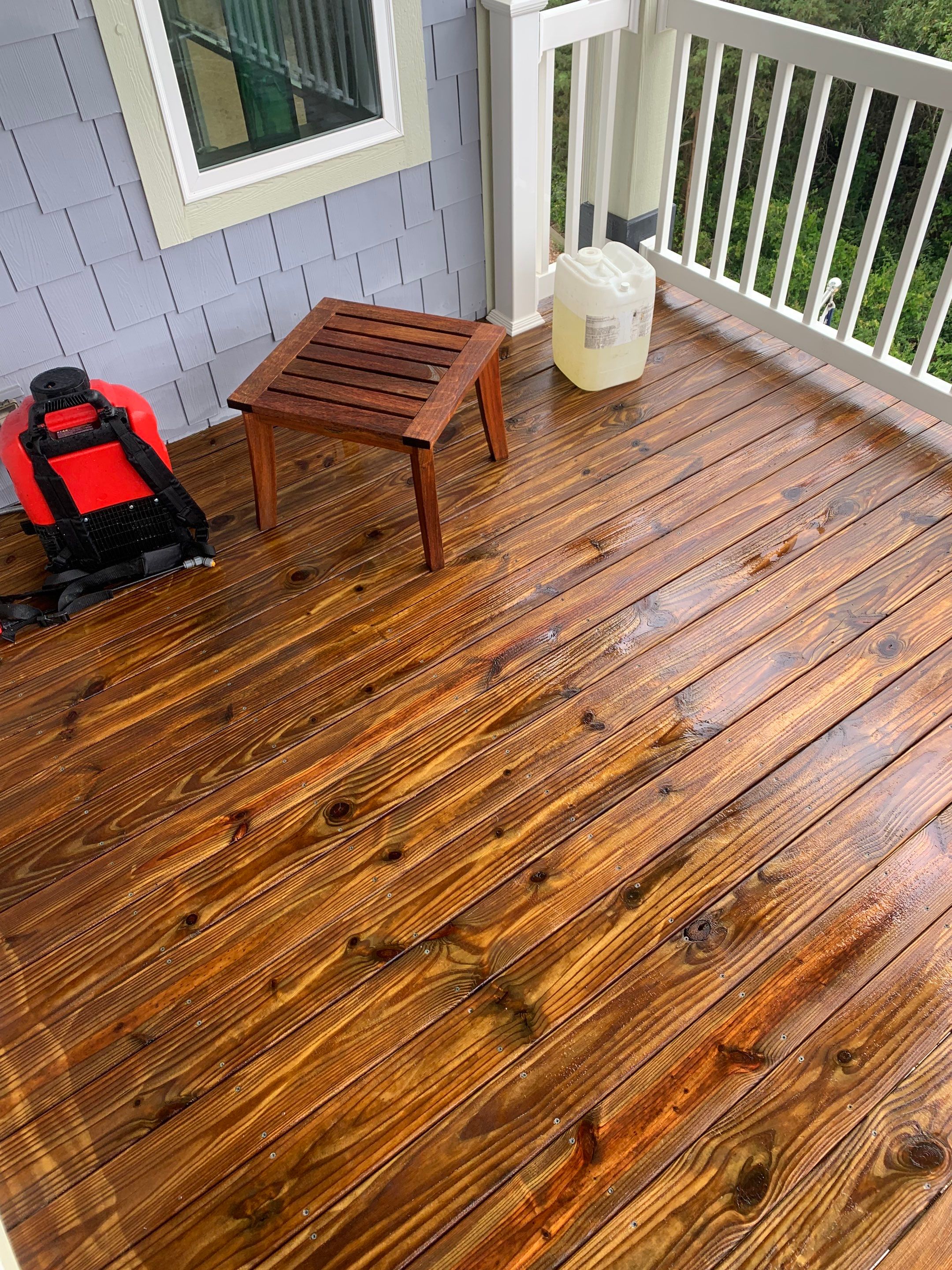 Dock, decks and carport using wood and concrete sealer by DuraSeal