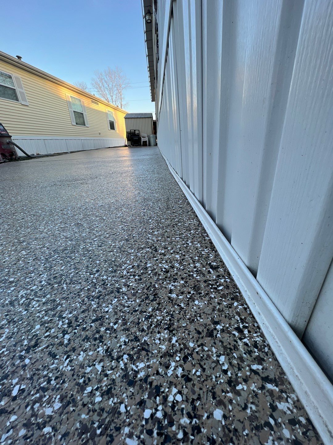 Patio Installation using Desert Sand by Your1DayFloor.com
