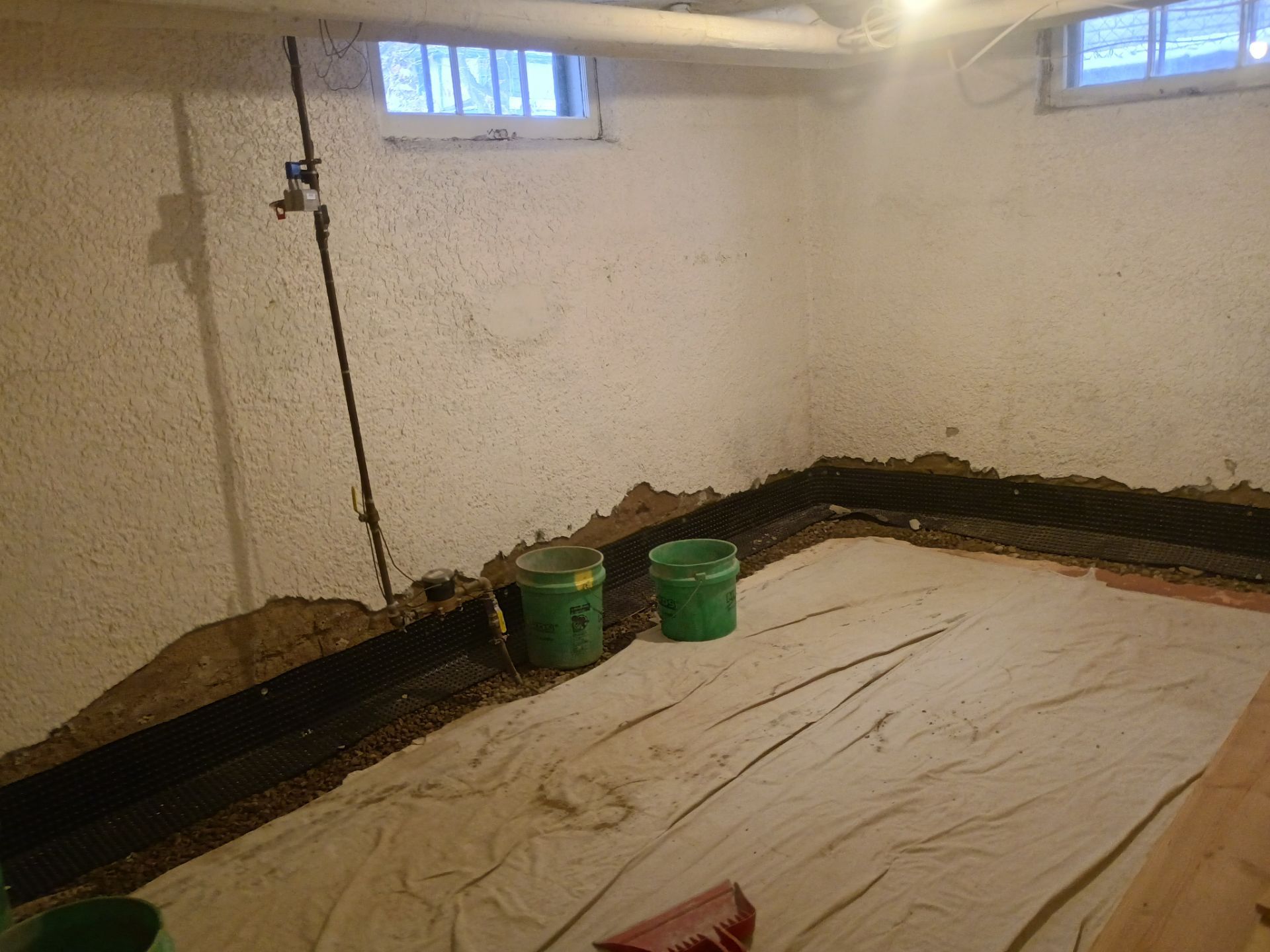 Basement Waterproofing in South MPLS for Andrew by Waterproofing Northeast