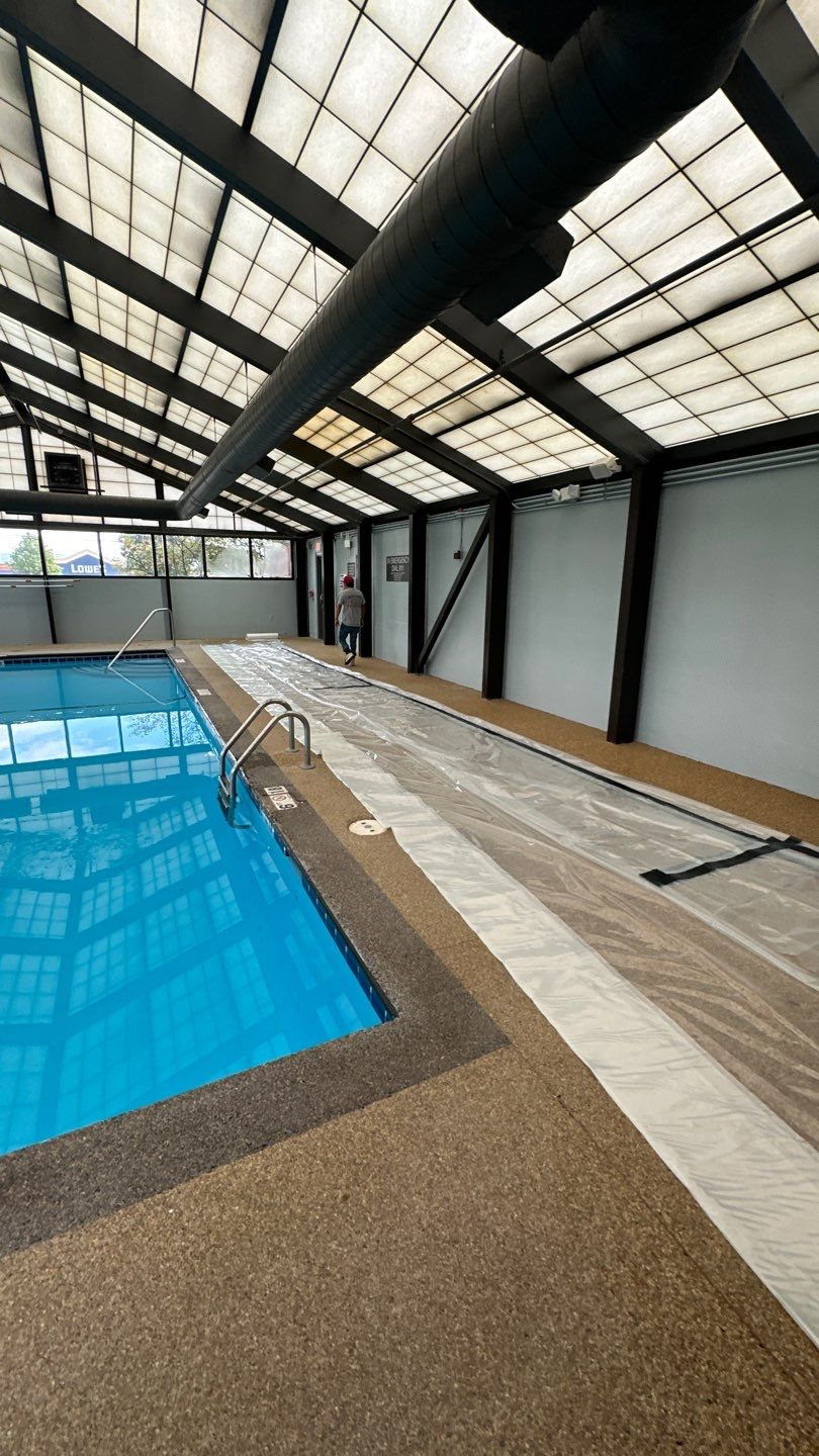 Hotel Pool Deck Project in Mason by Floors in a Day, Inc