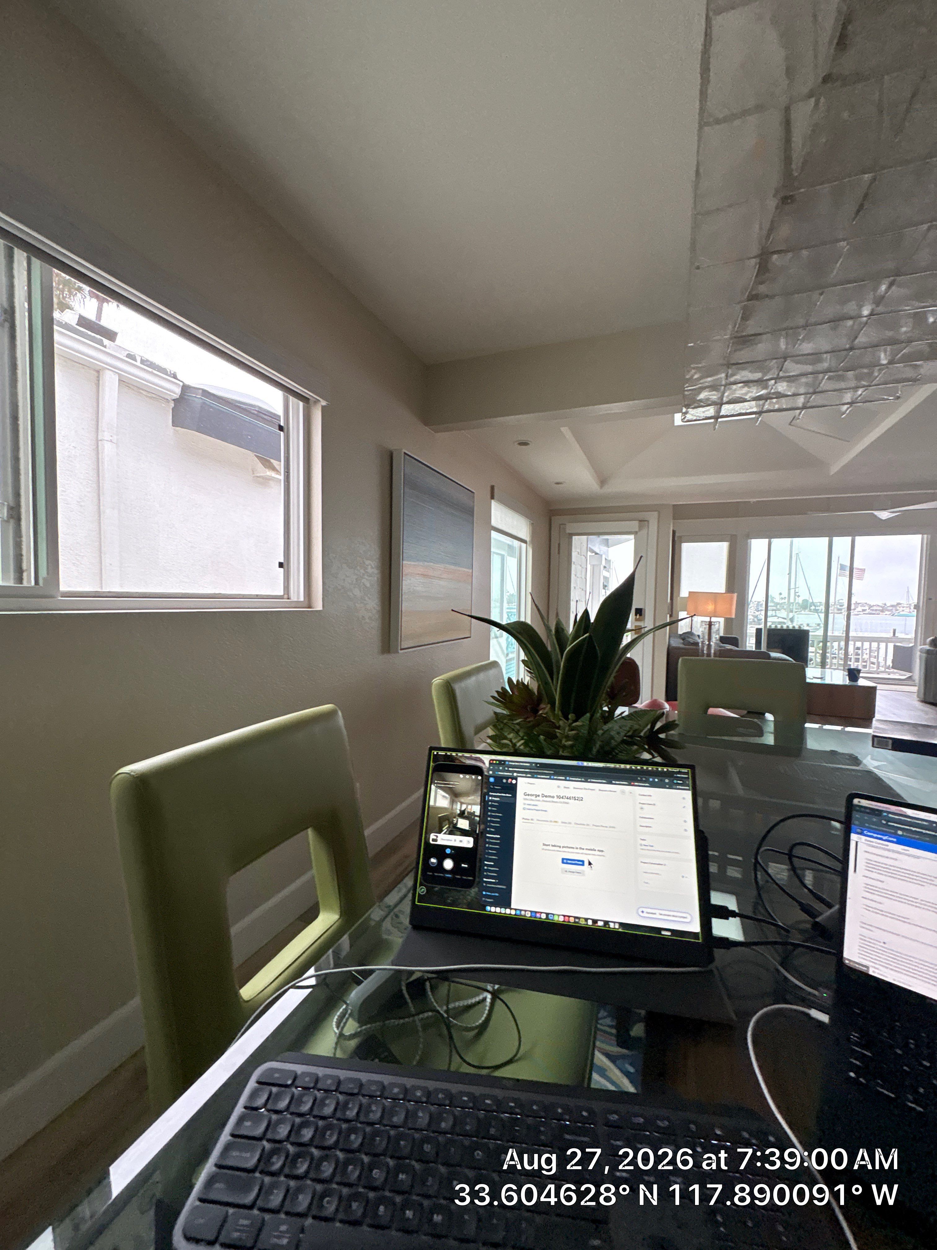 Horizontal Sliding Window Installation for Newport Beach Waterfront Home by CompanyCam Sales Demo