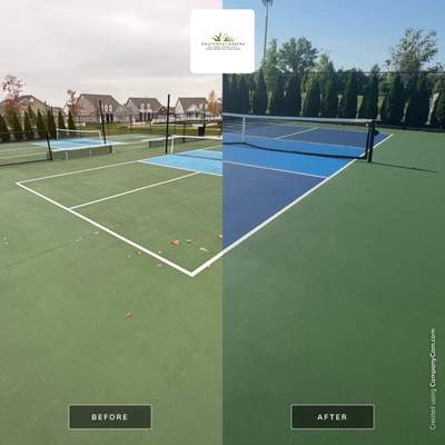 Pickleball Courts referbish in New Albany