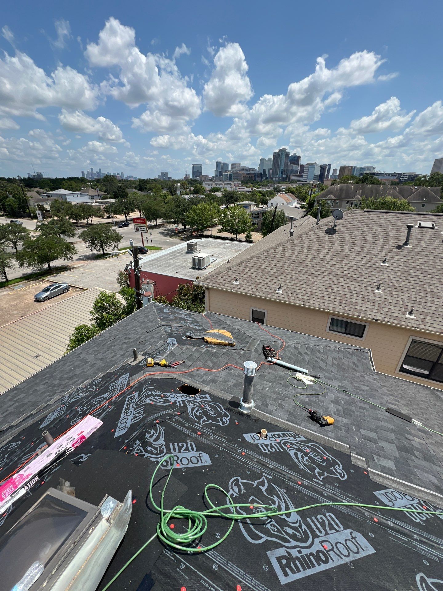 Residential Roofing Installation using Owen's Corning Duration (Lifetime) Shingles by Roof Repair Company