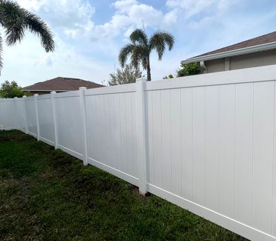 Vinyl Fence Installation using Vinyl Privacy Fence 