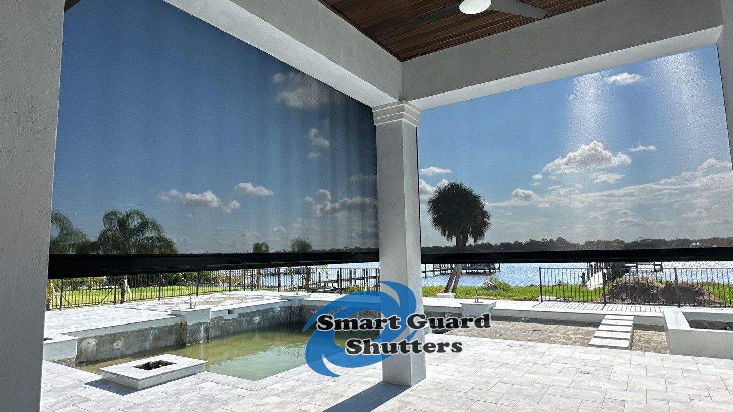 7 UltraShield Motorized Hurricane Screen by Smart Guard Shutters
