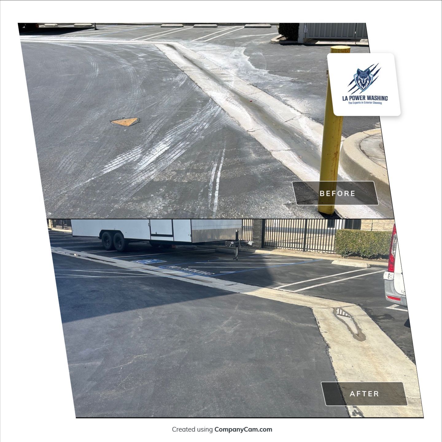 Commercial Hot Water Cleaning & Water Recovery In Huntington Beach by La Power Washing Inc