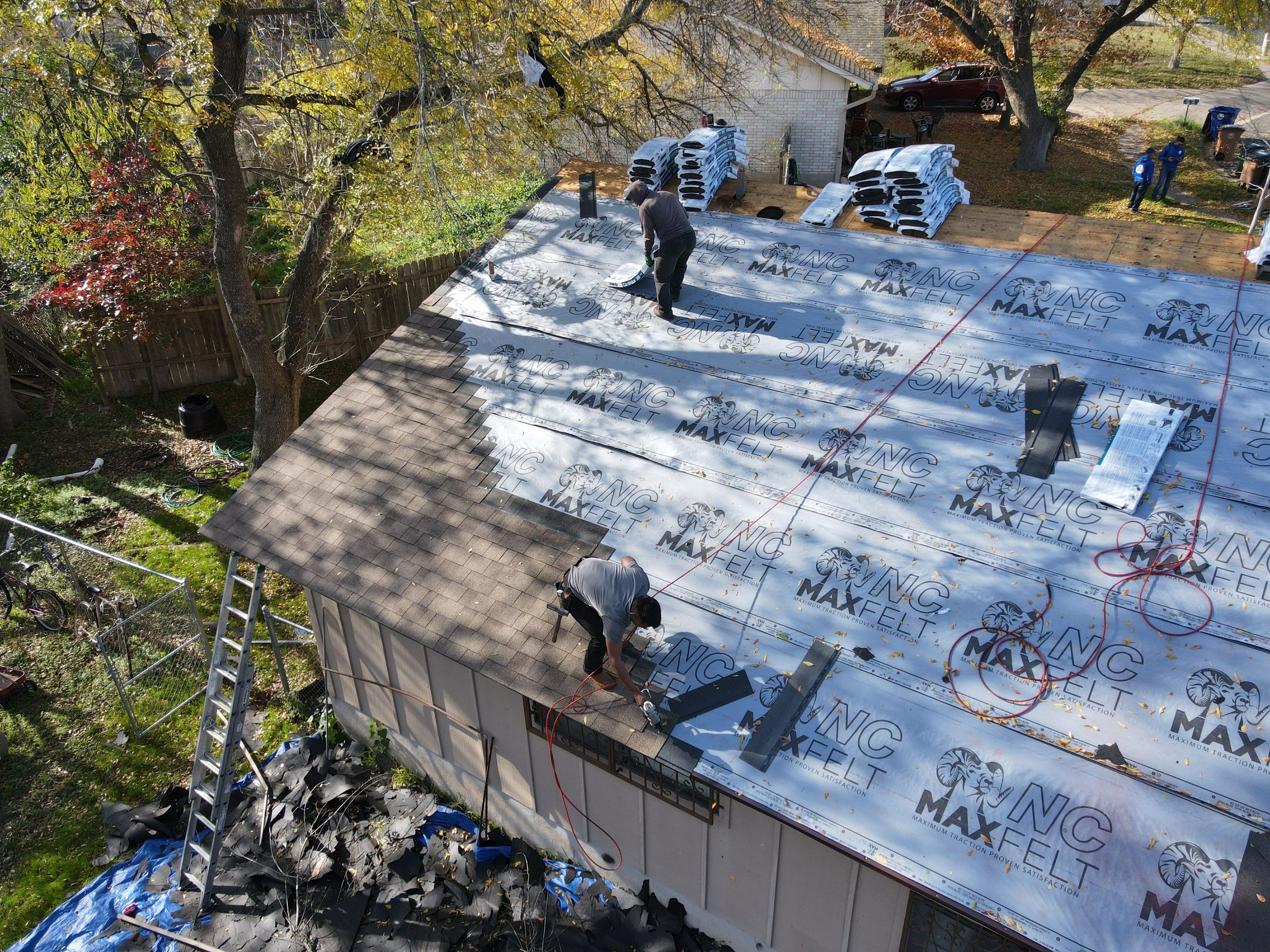 Residential Roofing Installation using IKO Cambridge - Austin TX by Lighthouse Contractors