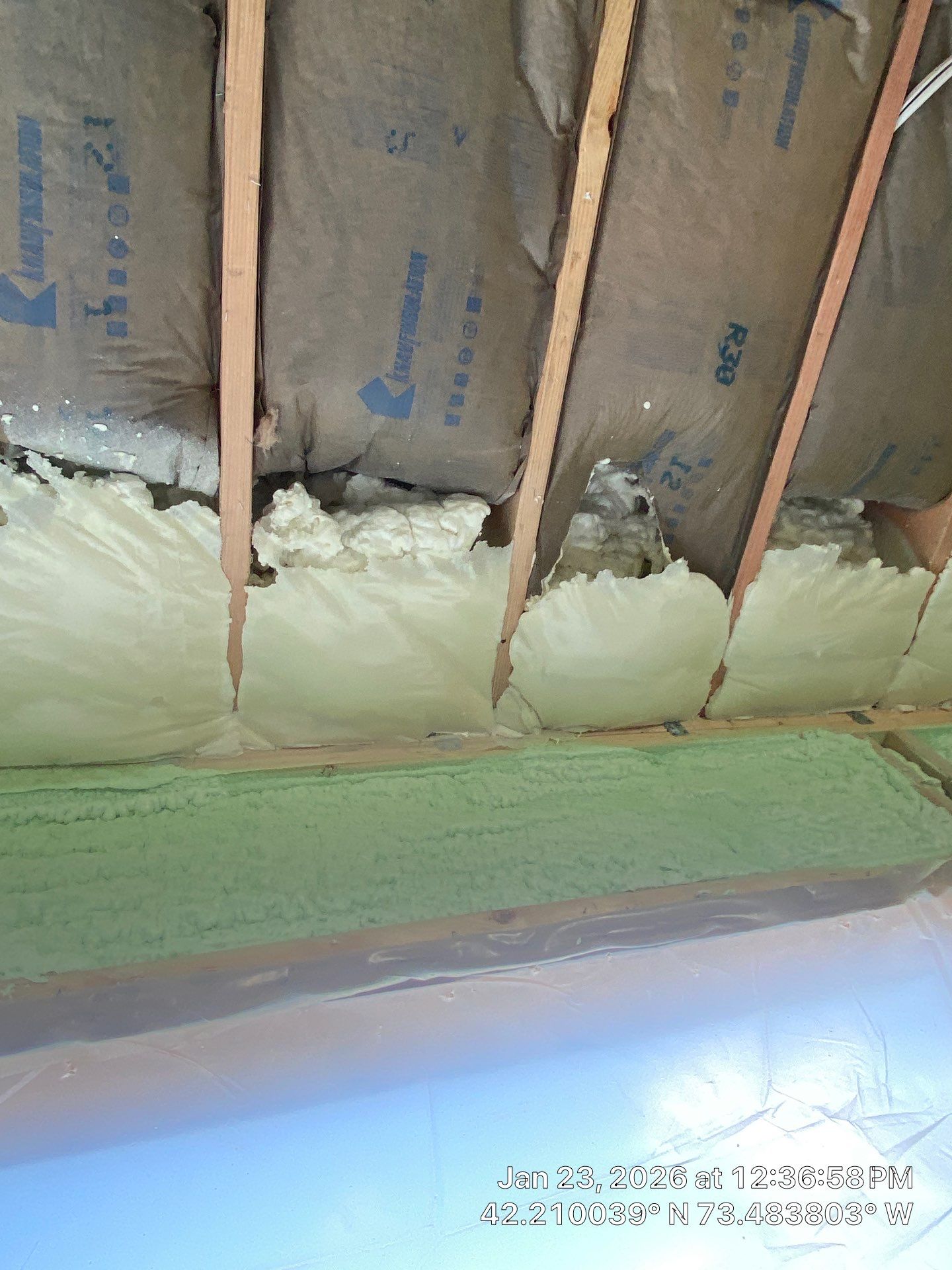 Detached Garage using Closed Cell Spray Foam by NYS Foam & Energy