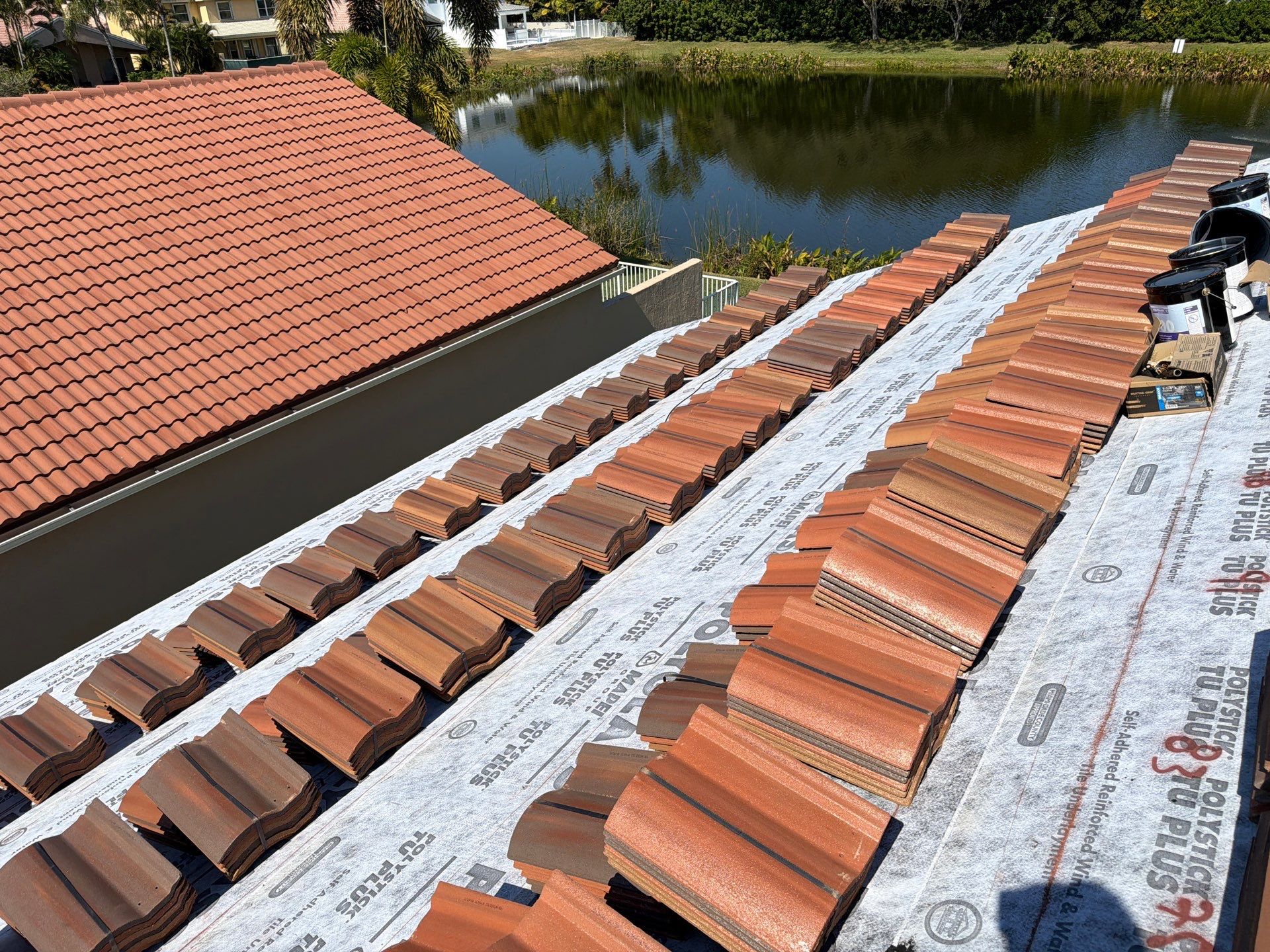 Residential Roofing Installation using Crown by BLUES BROTHERS CONSTRUCTION CORP